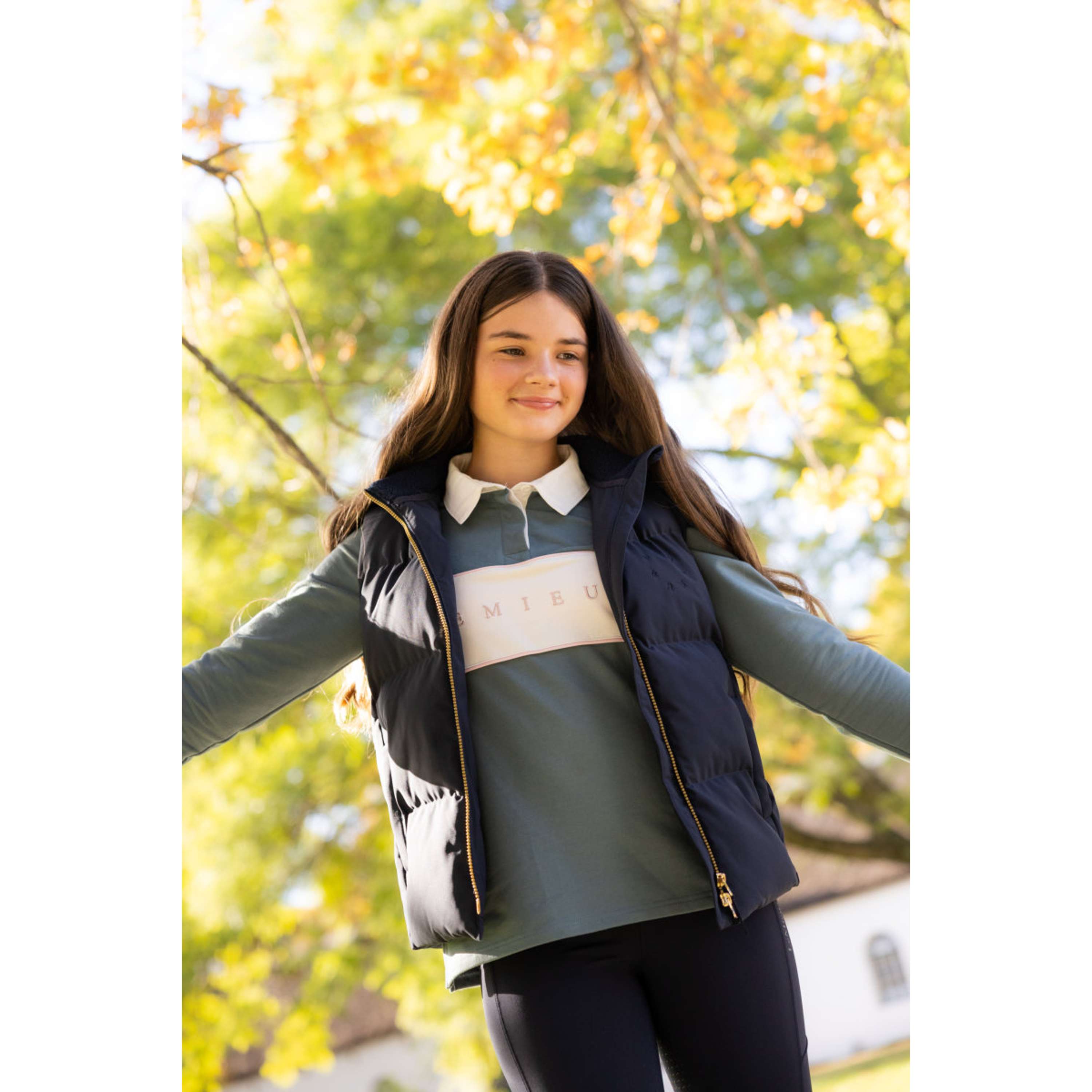 LeMieux Chaleco Joey Hooded Kids Navy