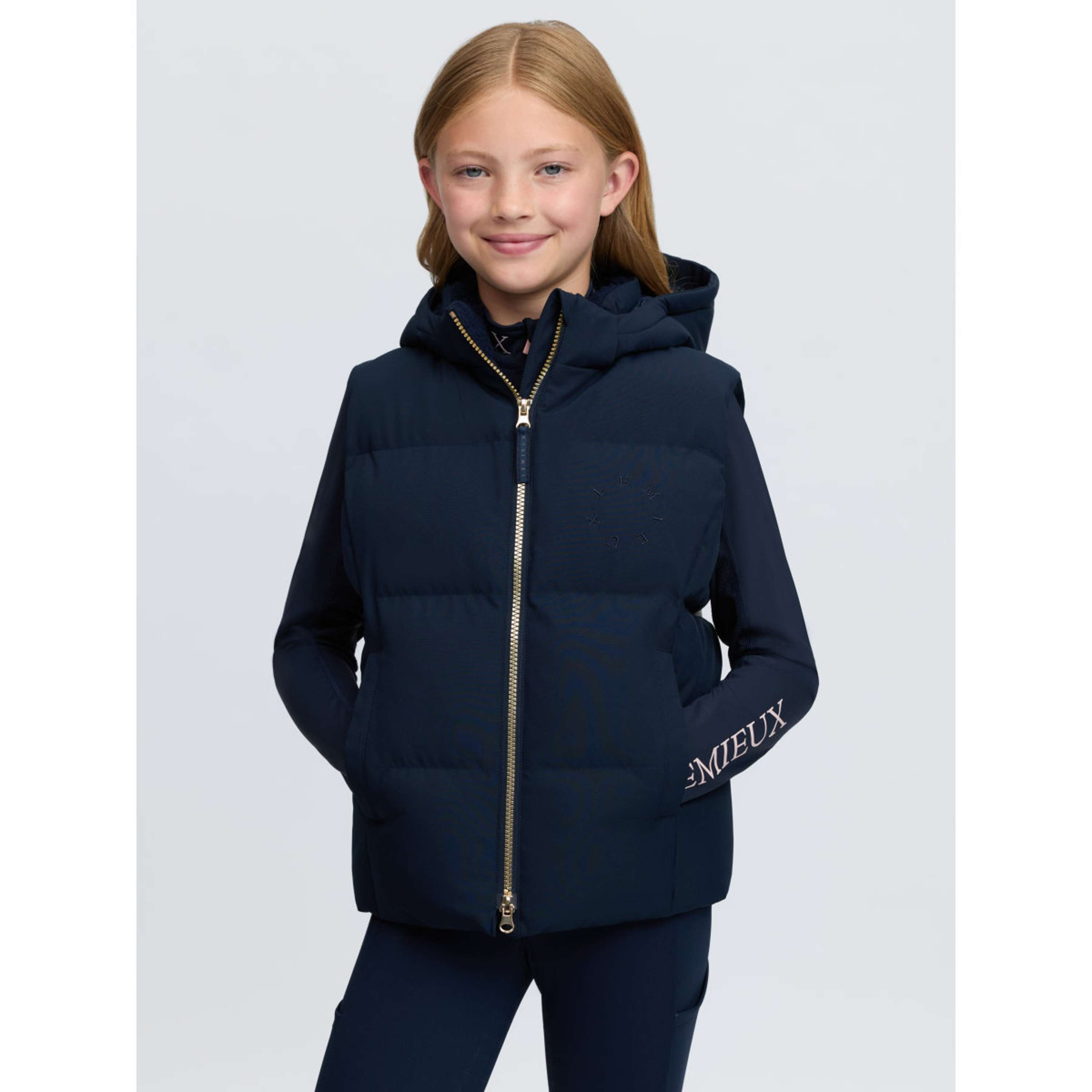 LeMieux Chaleco Joey Hooded Kids Navy