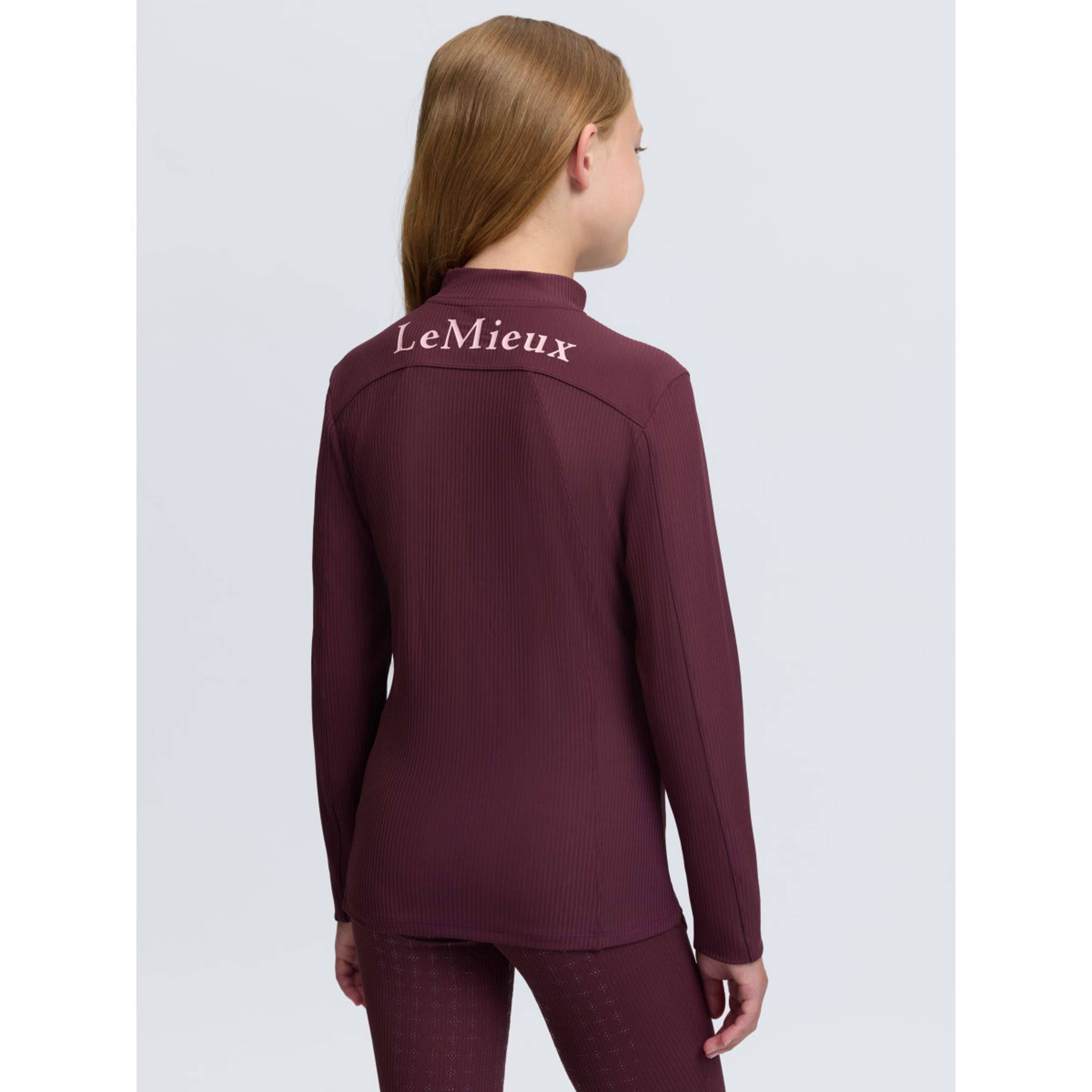 LeMieux Baselayer Raye Ribbed Kids Bramble