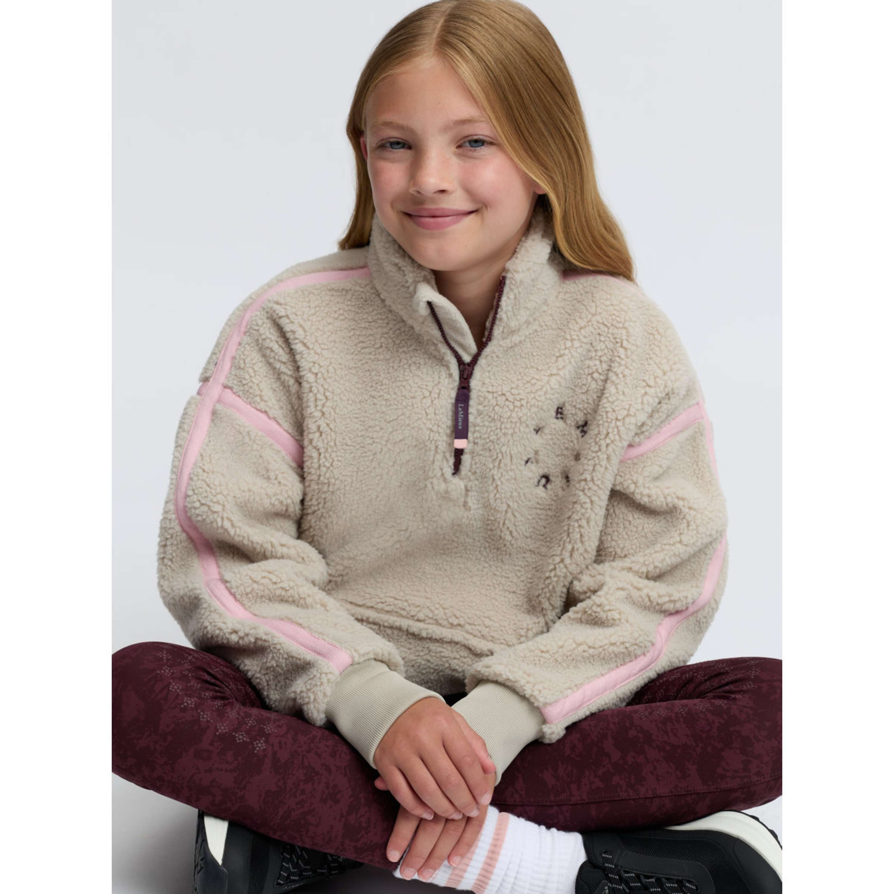 LeMieux Suéter Jody Teddy Fleece Kids Piedra