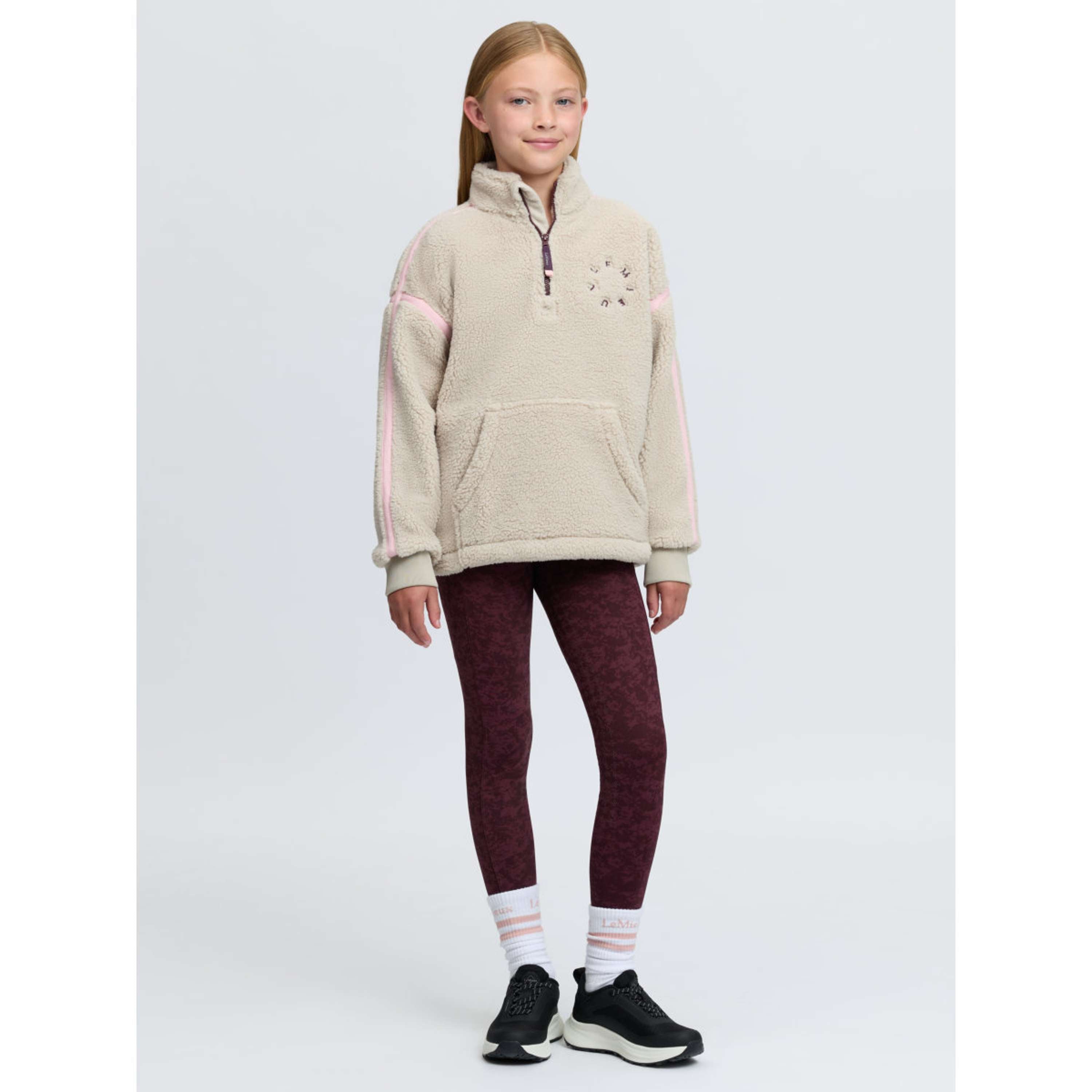 LeMieux Suéter Jody Teddy Fleece Kids Piedra