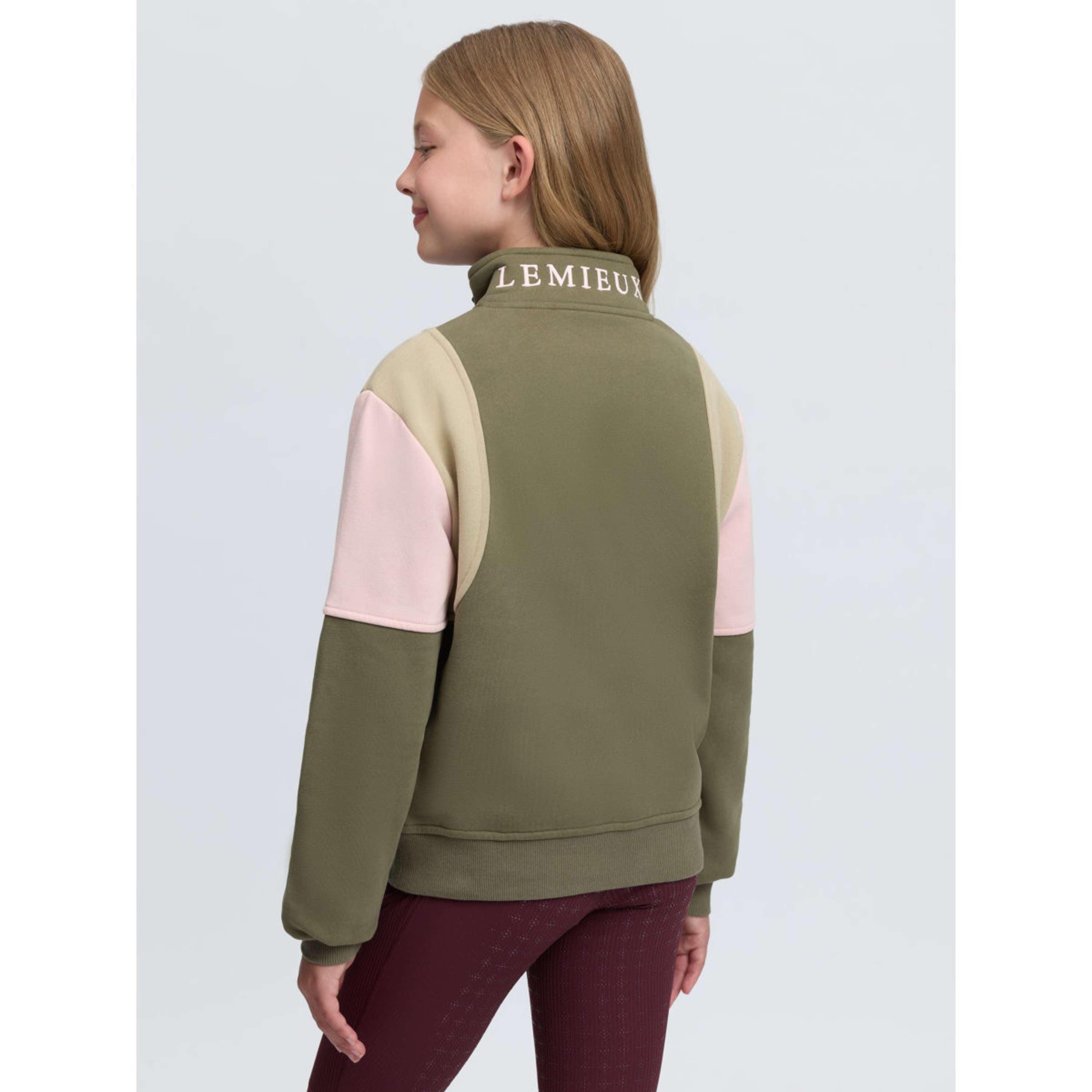 LeMieux Suéter Viola Quarter Zip Kids Willow Green
