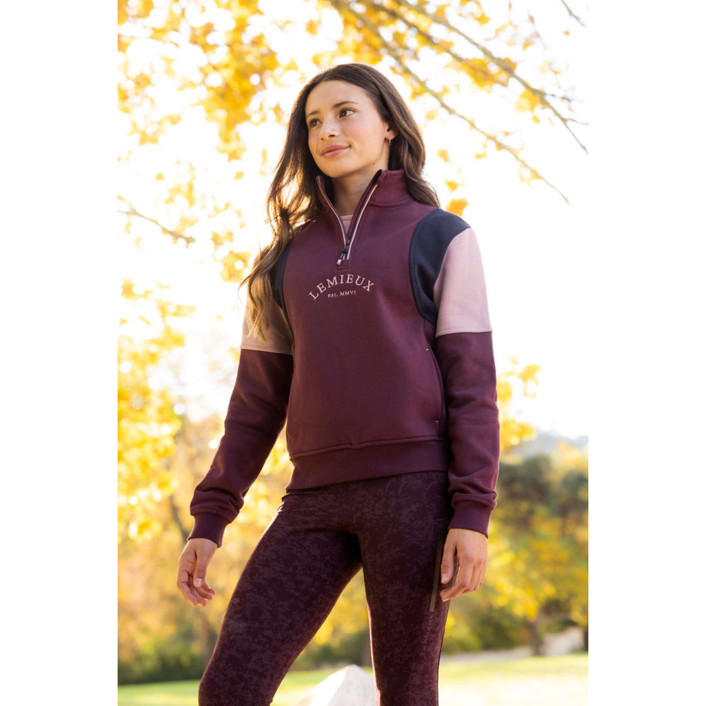 LeMieux Suéter Viola Quarter Zip Kids Bramble