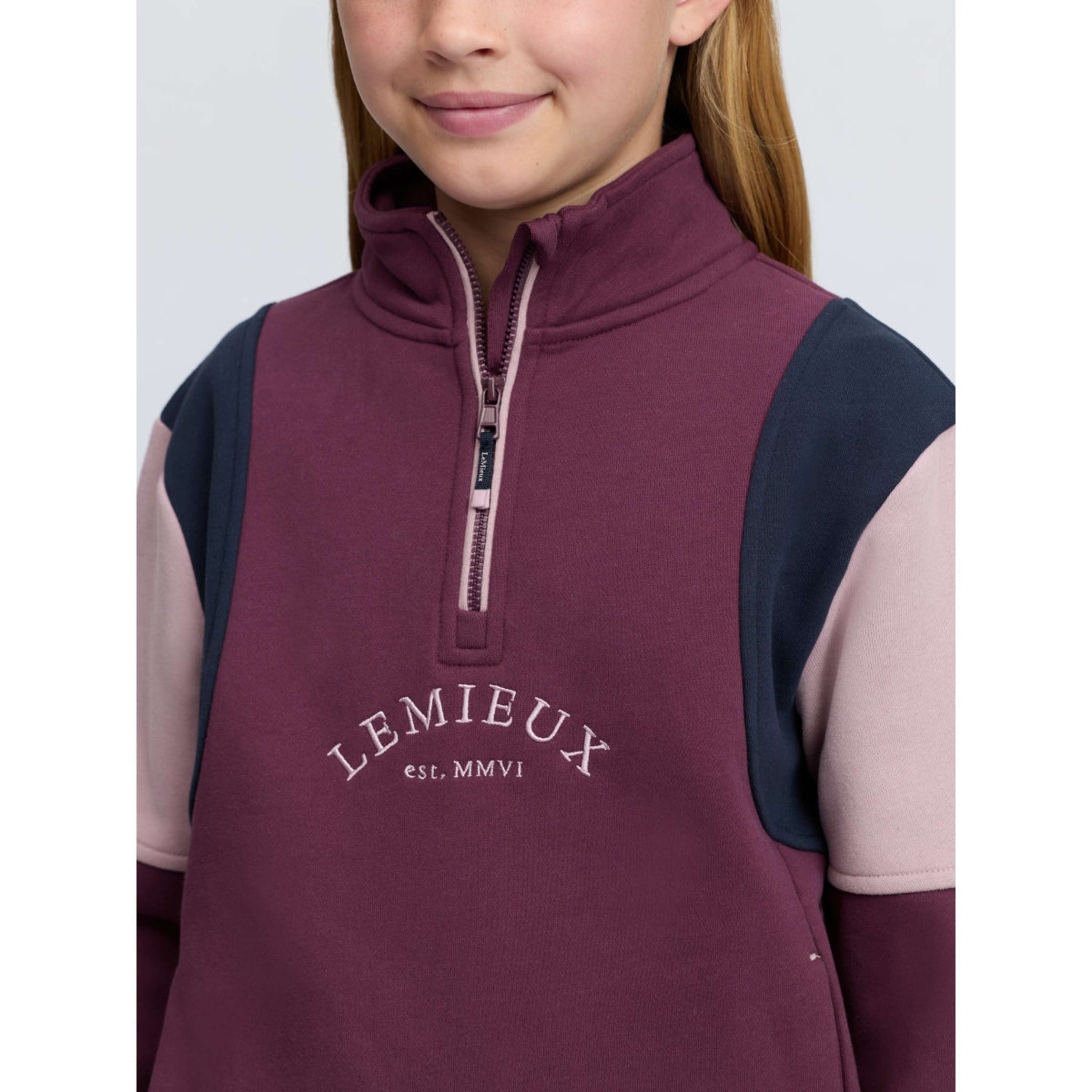 LeMieux Suéter Viola Quarter Zip Kids Bramble