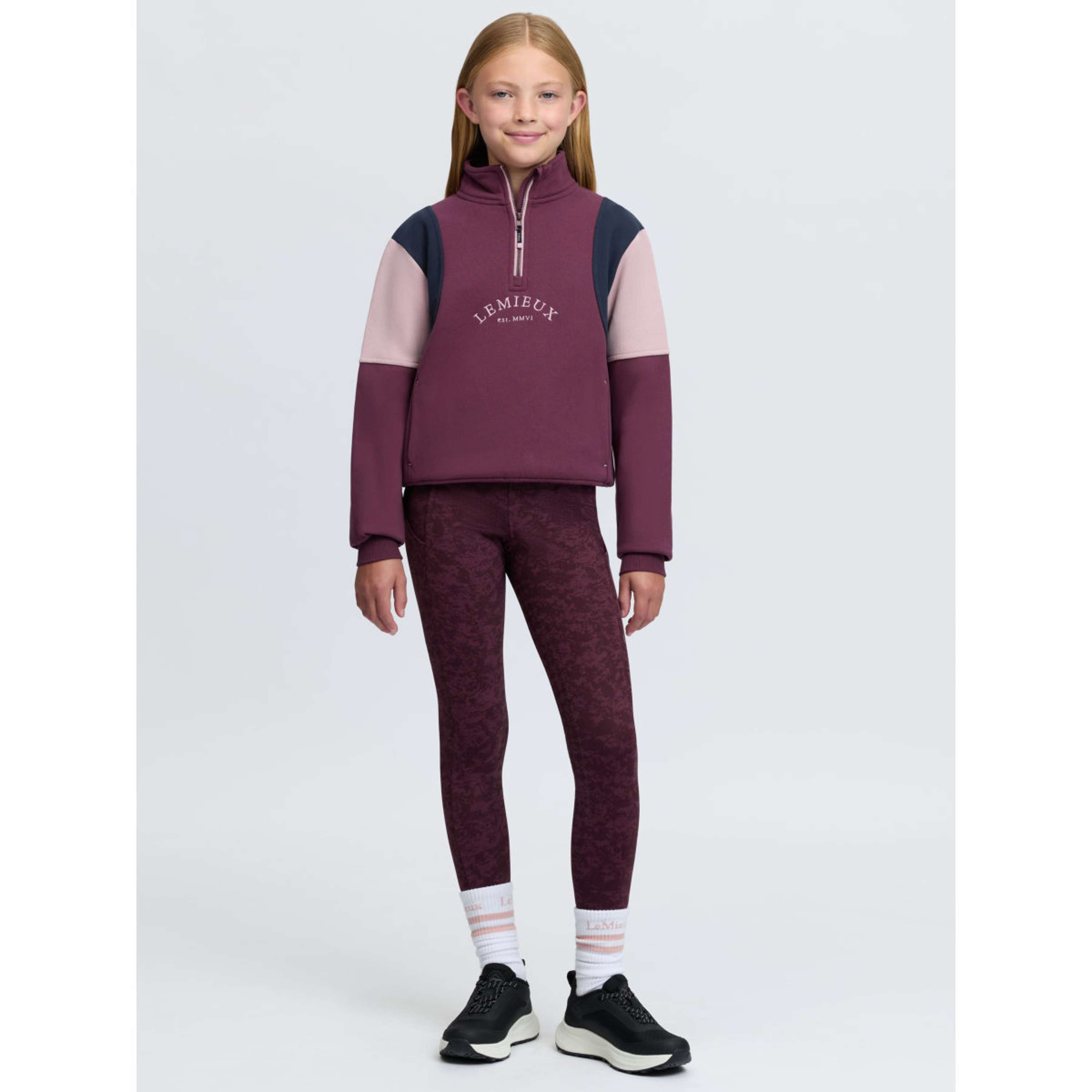 LeMieux Suéter Viola Quarter Zip Kids Bramble