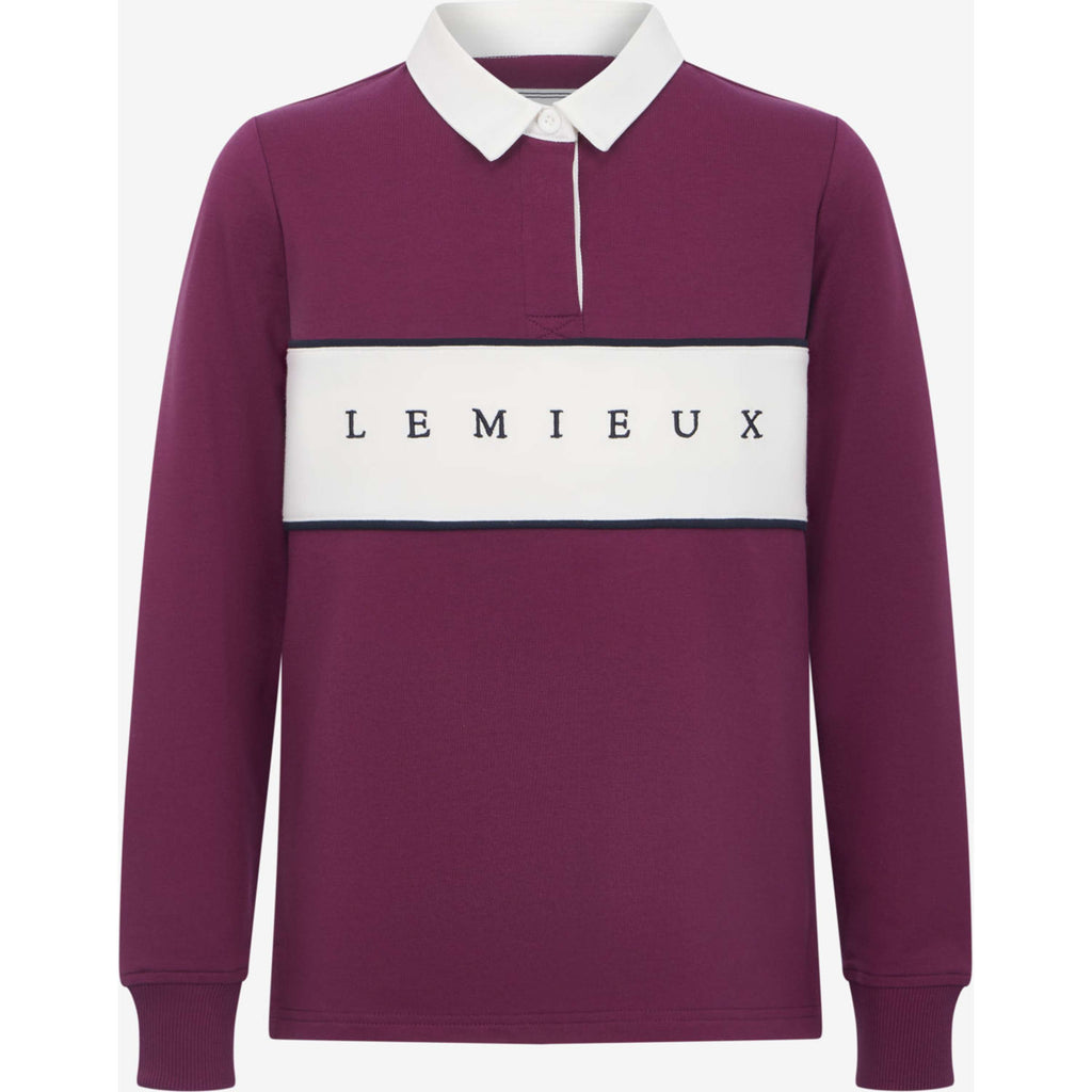 LeMieux Camiseta Riley Rugby Kids Mangas Largas Blackberry