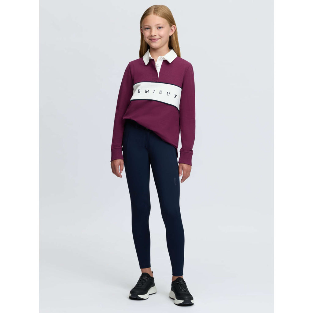 LeMieux Camiseta Riley Rugby Kids Mangas Largas Blackberry