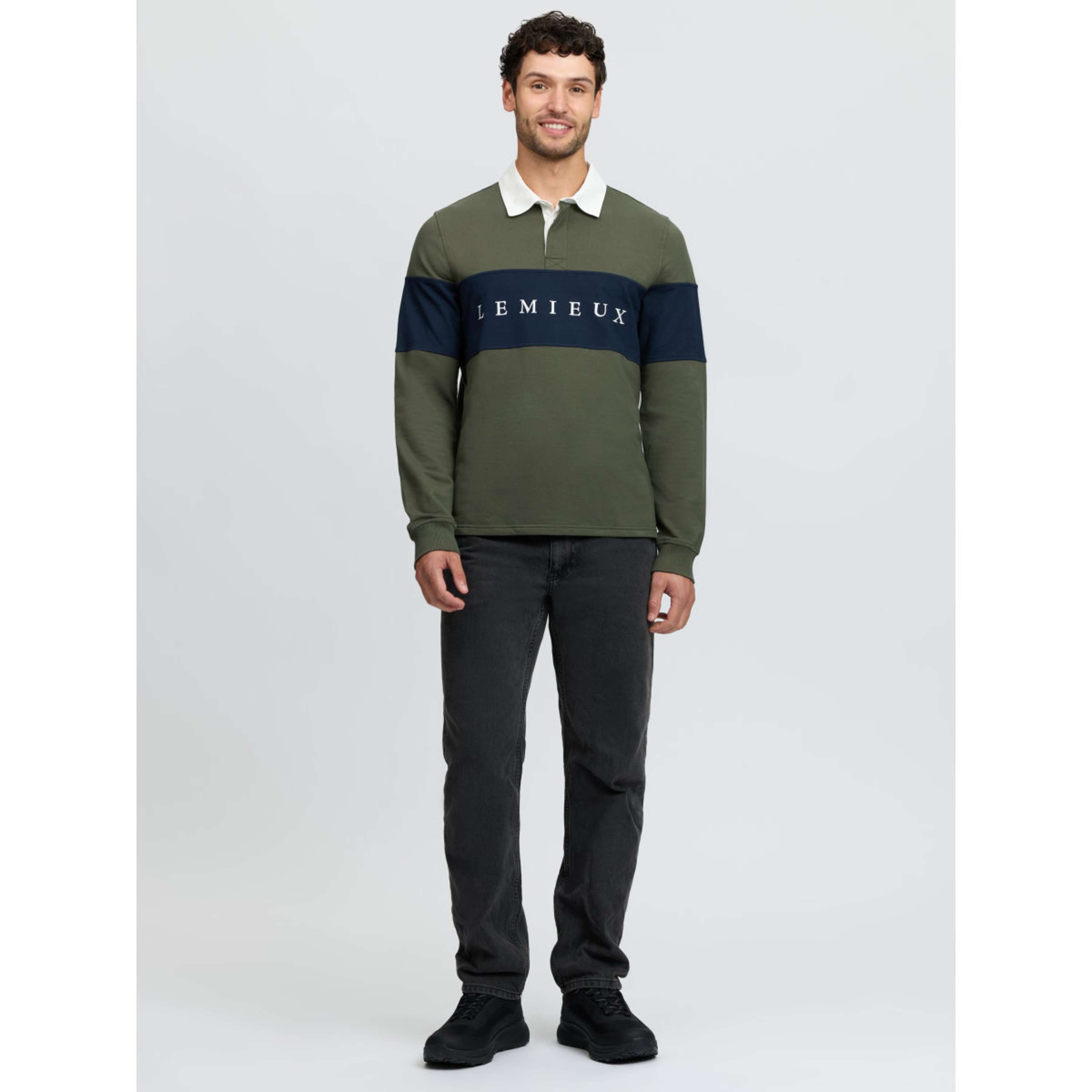 LeMieux Camiseta Rugby Hombres Olive