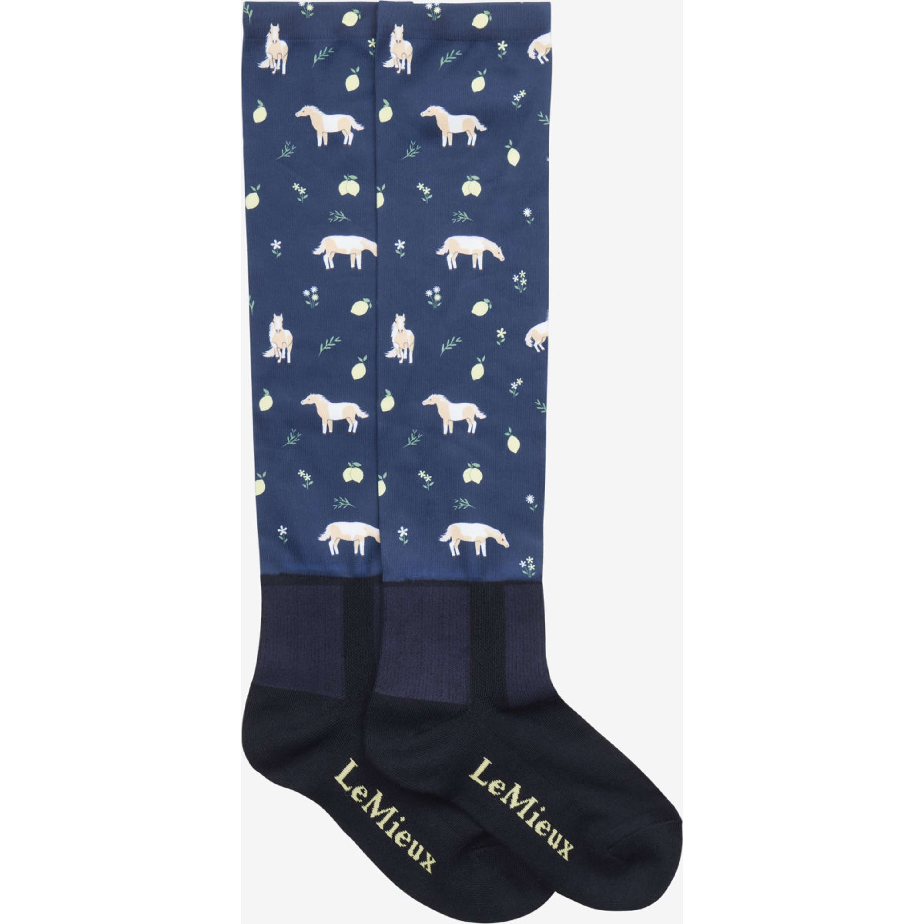 LeMieux Calcetines de Equitación Footsie Navy