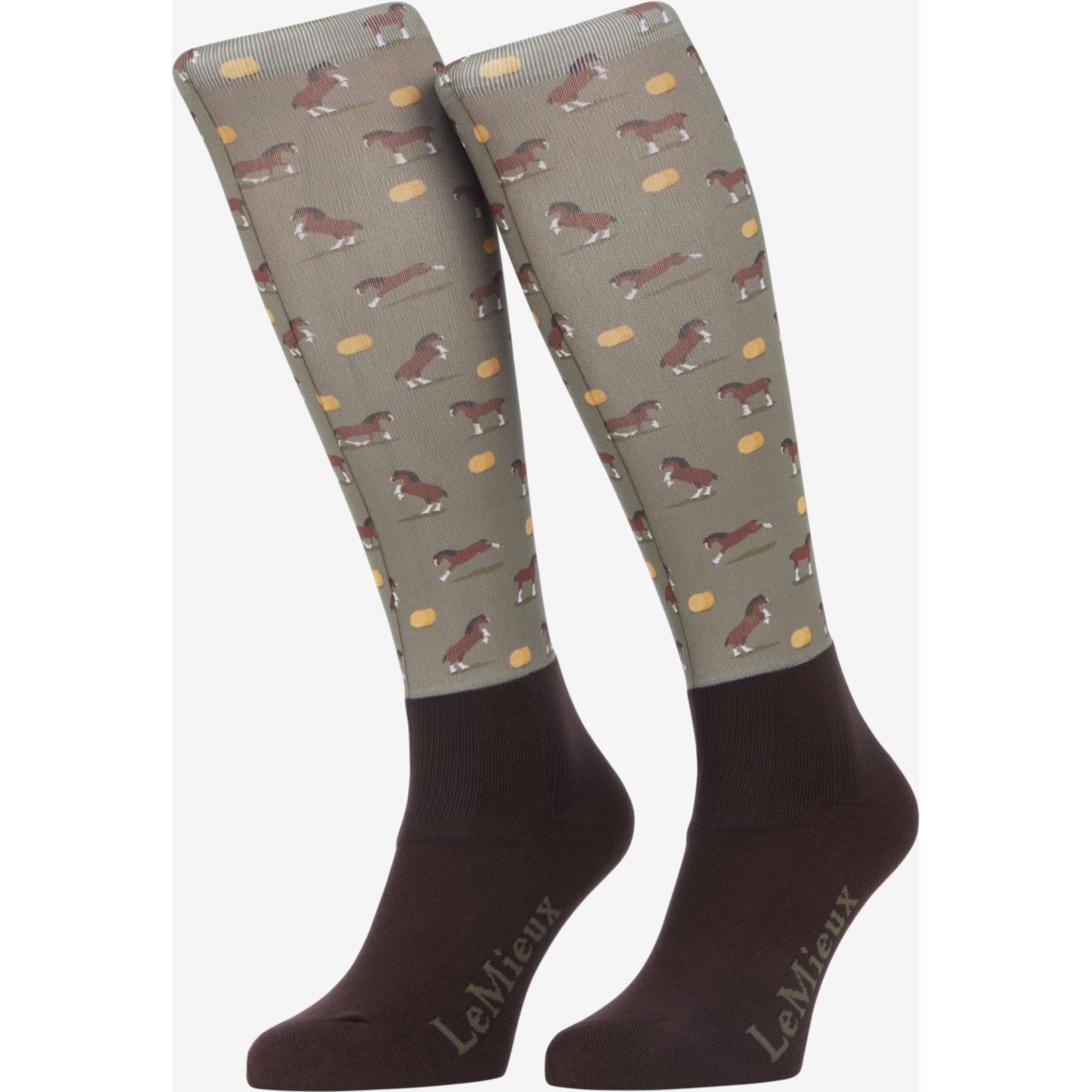 LeMieux Calcetines de Equitación Footsie Clydesdale/Willow