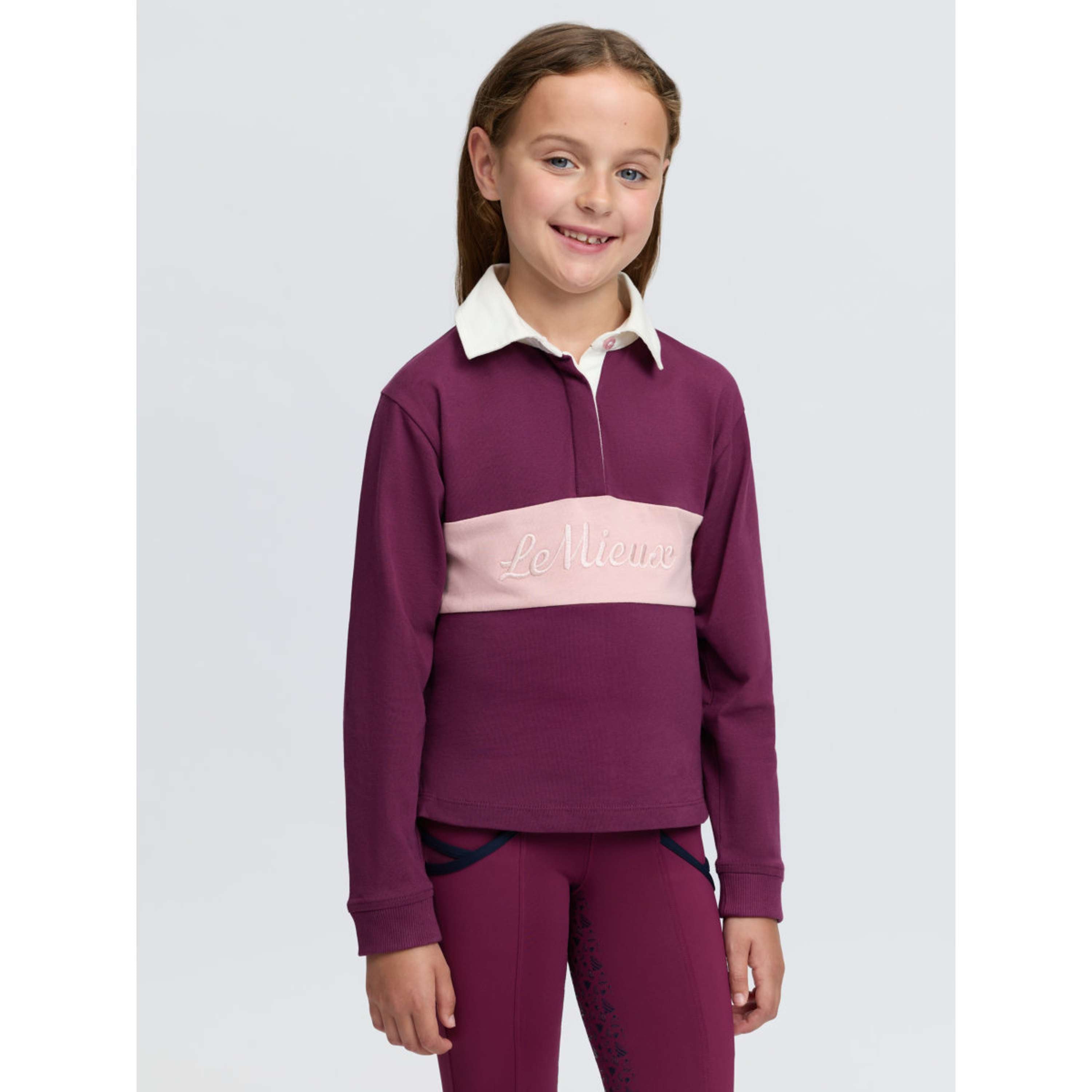 LeMieux Camiseta Roman Rugby Kids Blackberry