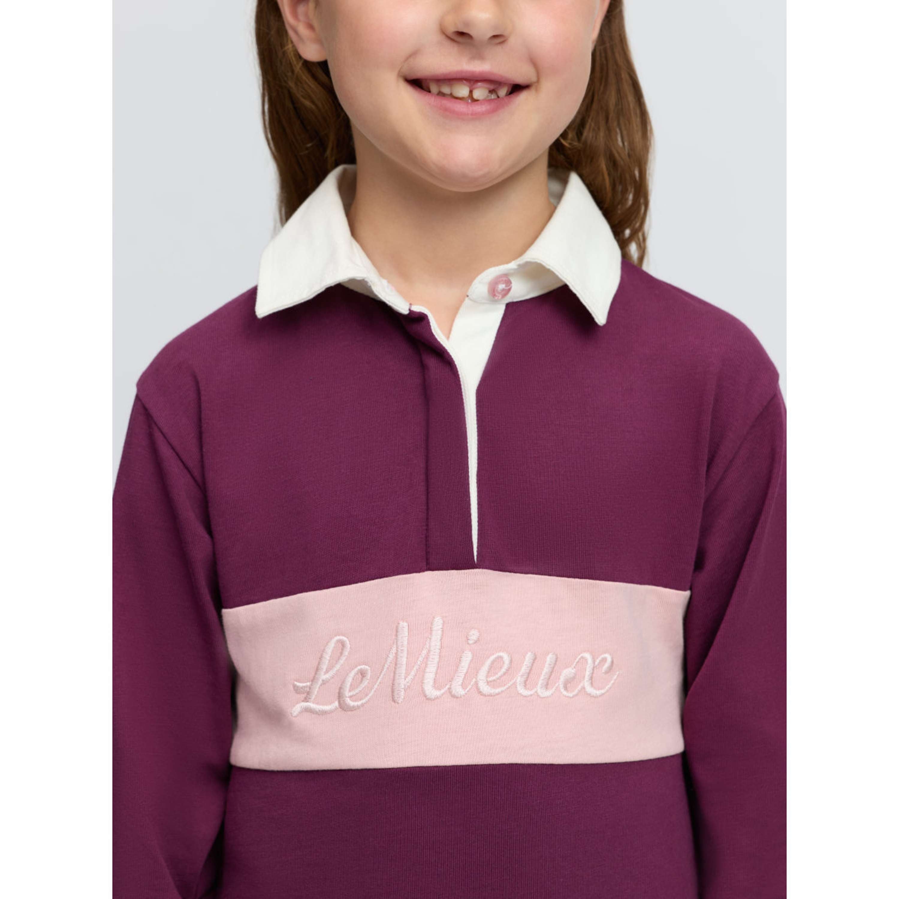 LeMieux Camiseta Roman Rugby Kids Blackberry