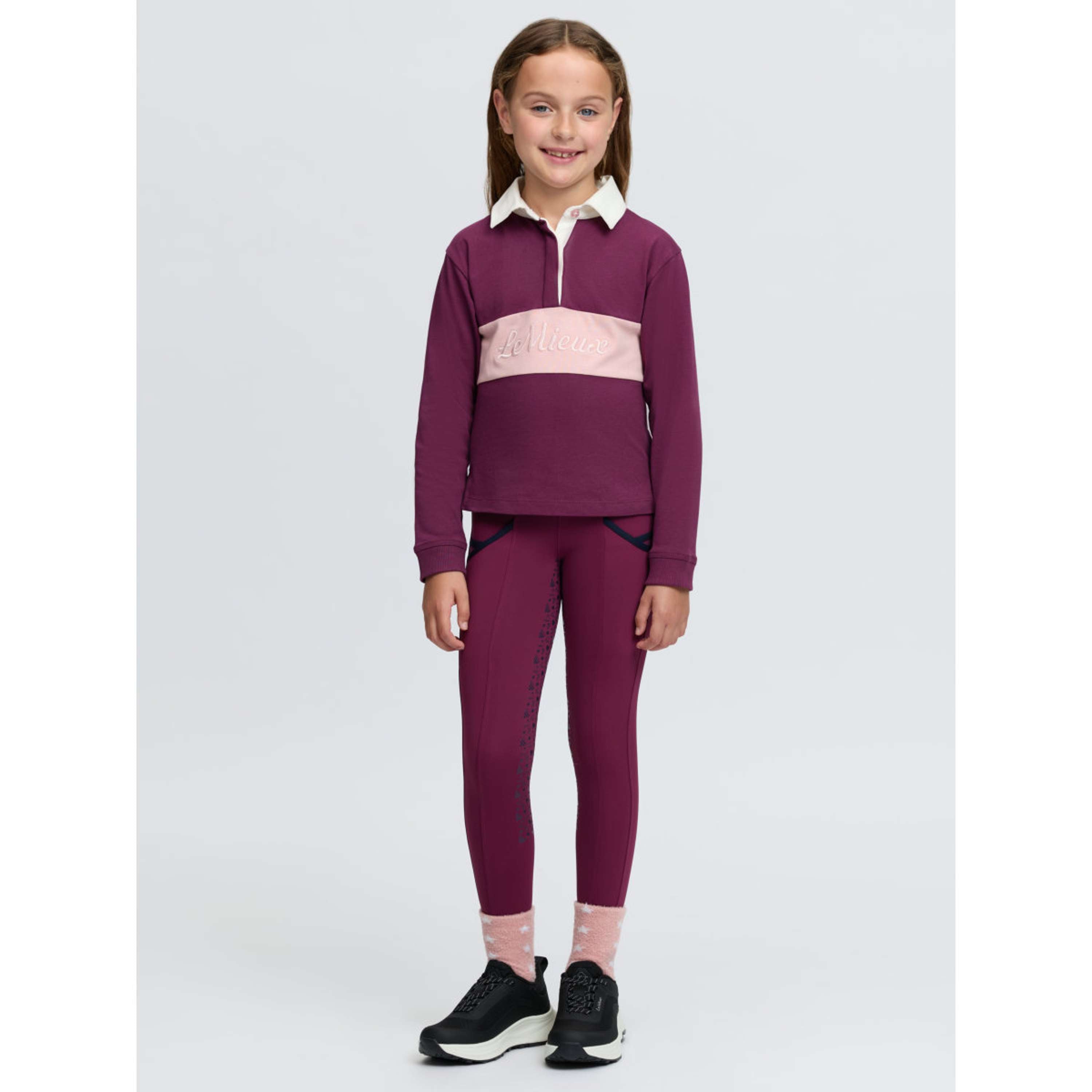 LeMieux Camiseta Roman Rugby Kids Blackberry