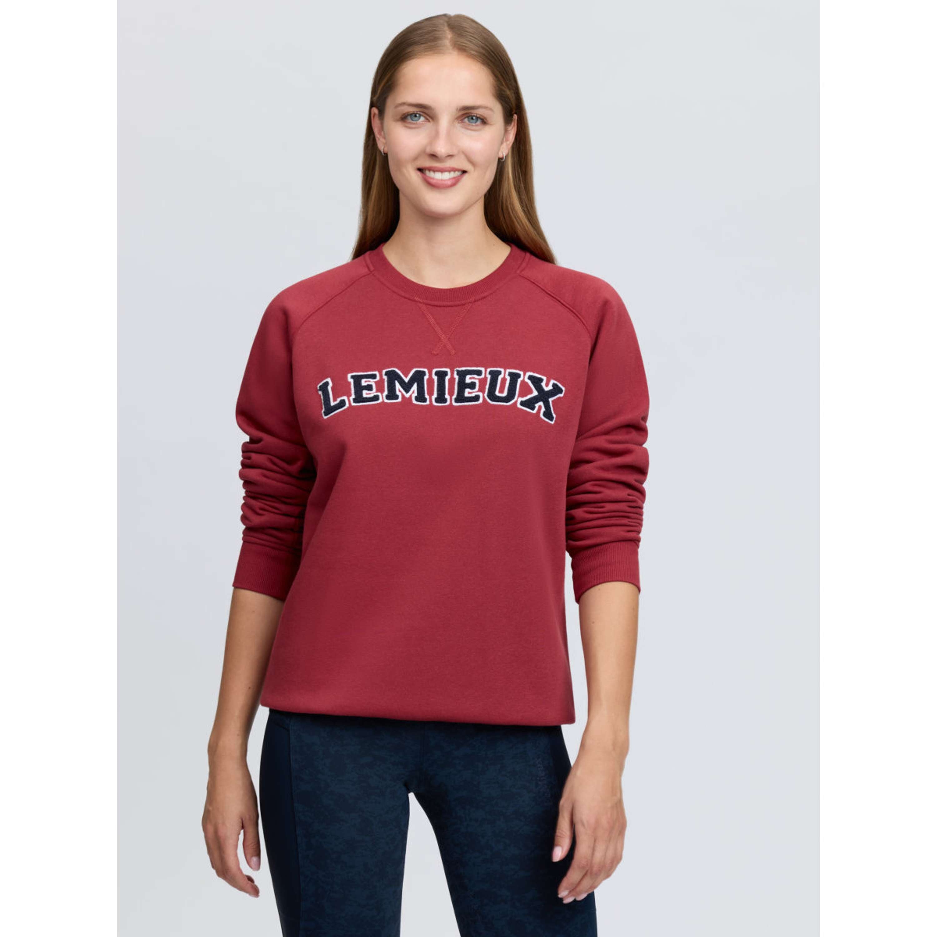 LeMieux Suéter Vida Varsity Crew Neck Russet
