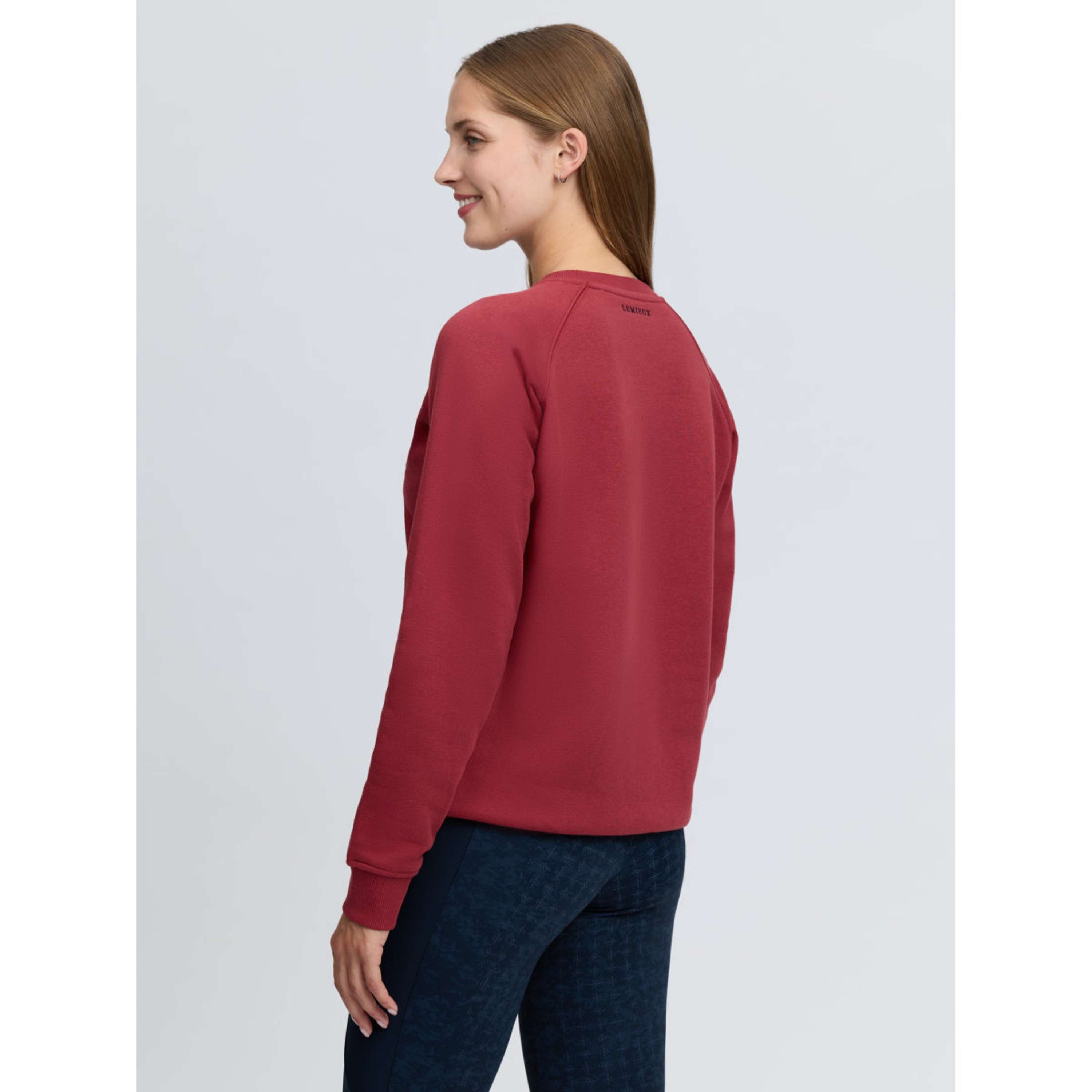 LeMieux Suéter Vida Varsity Crew Neck Russet
