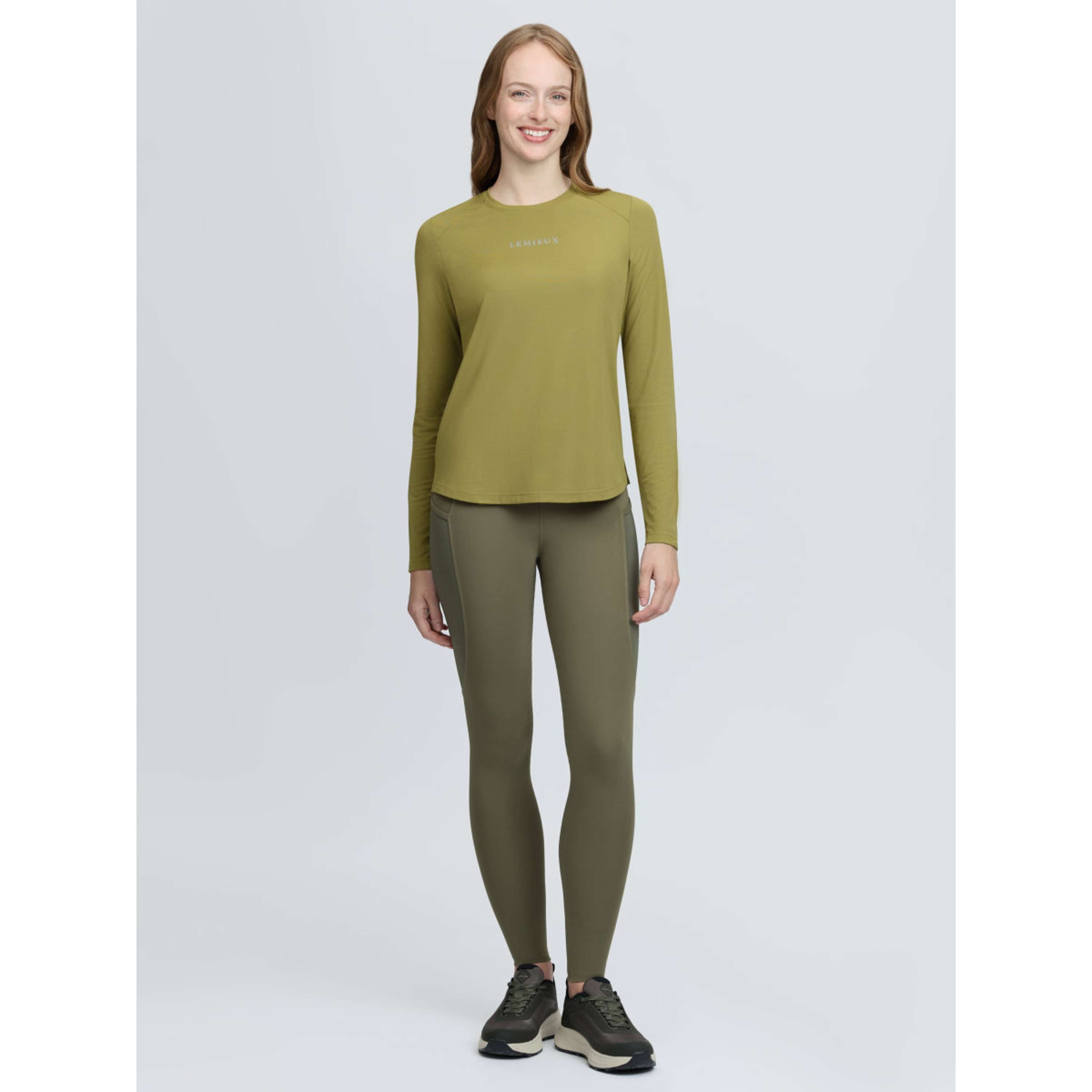 LeMieux Baselayer Sports Tee Mangas Largas Gooseberry