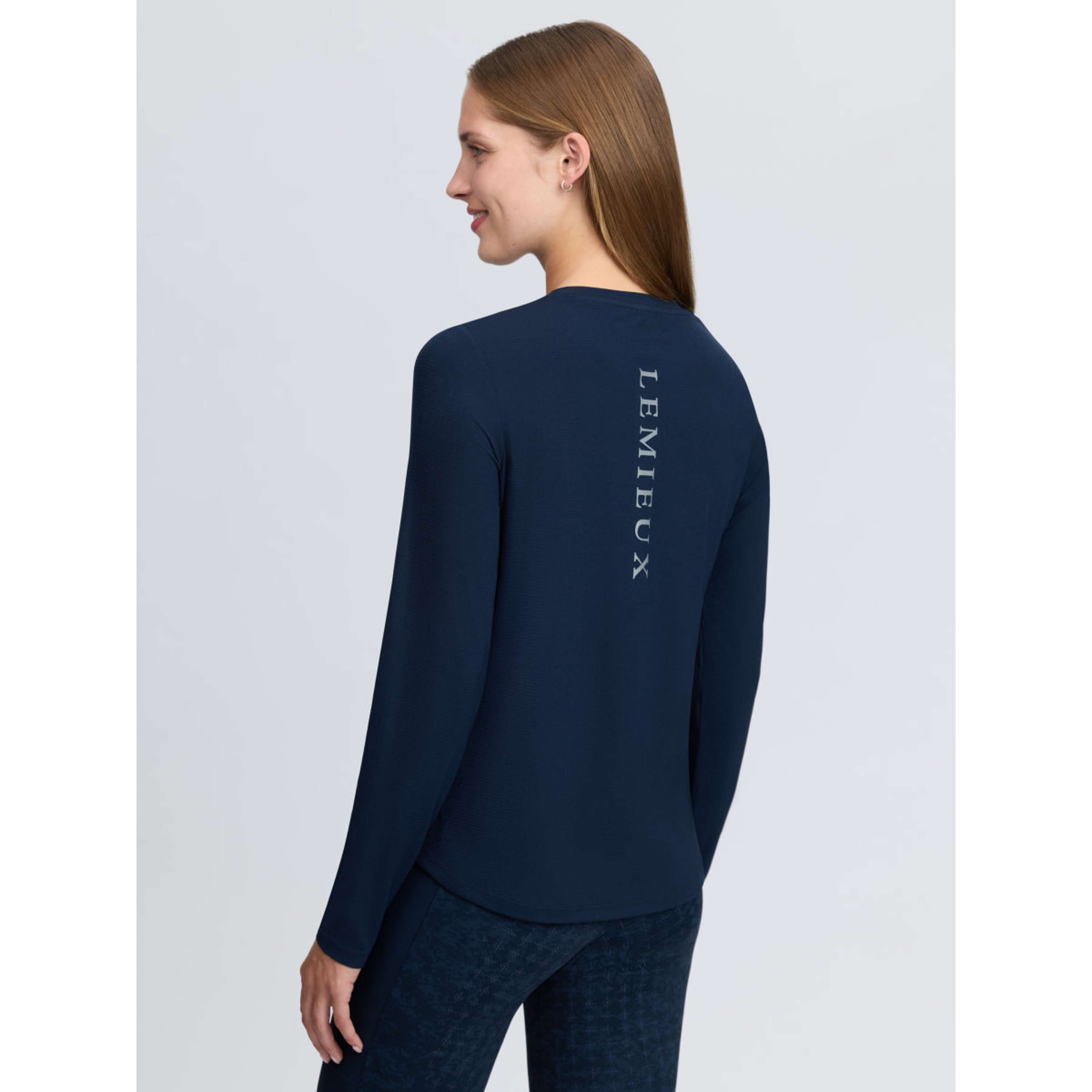 LeMieux Baselayer Sports Tee Mangas Largas Navy