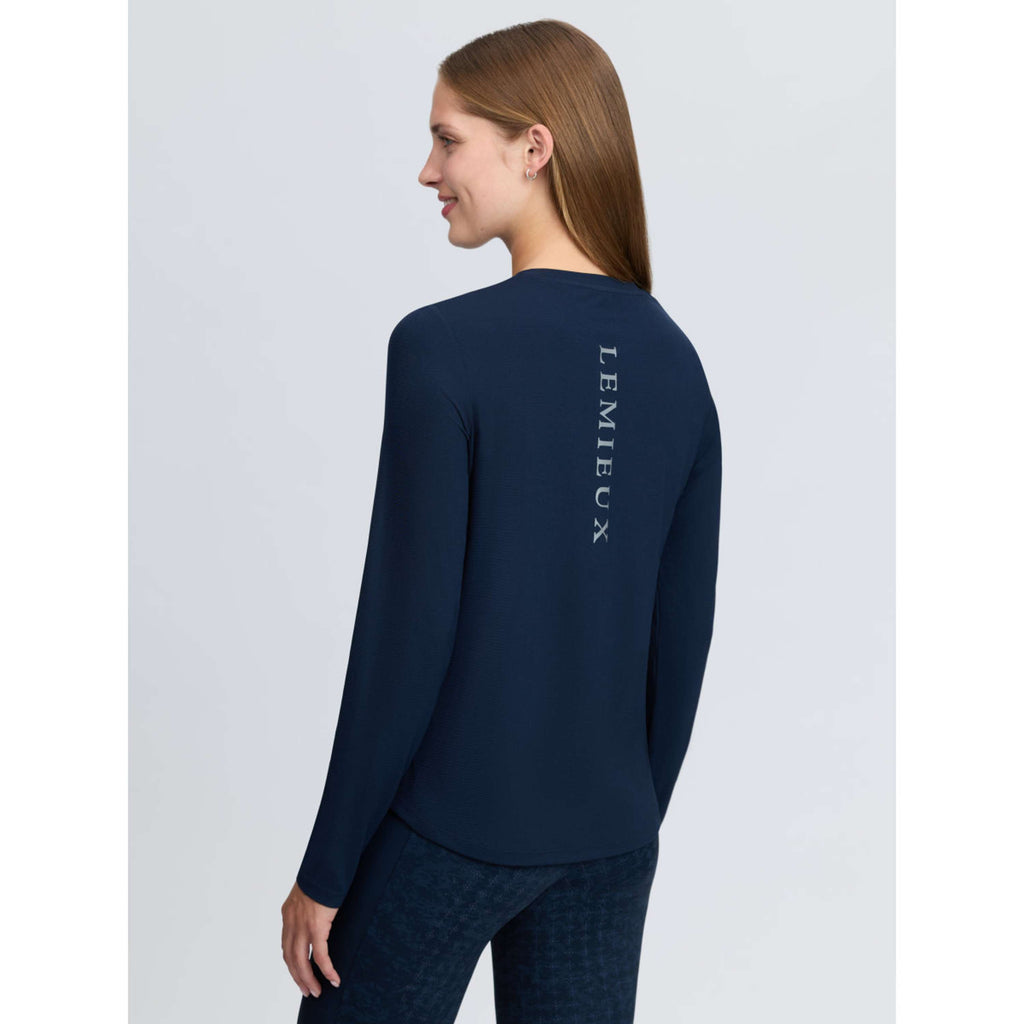 LeMieux Baselayer Sports Tee Mangas Largas Navy