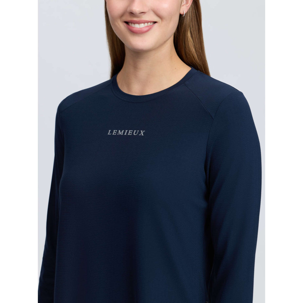 LeMieux Baselayer Sports Tee Mangas Largas Navy