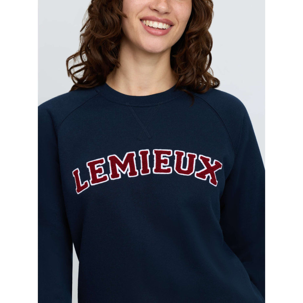LeMieux Suéter Vida Varsity Crew Neck Navy