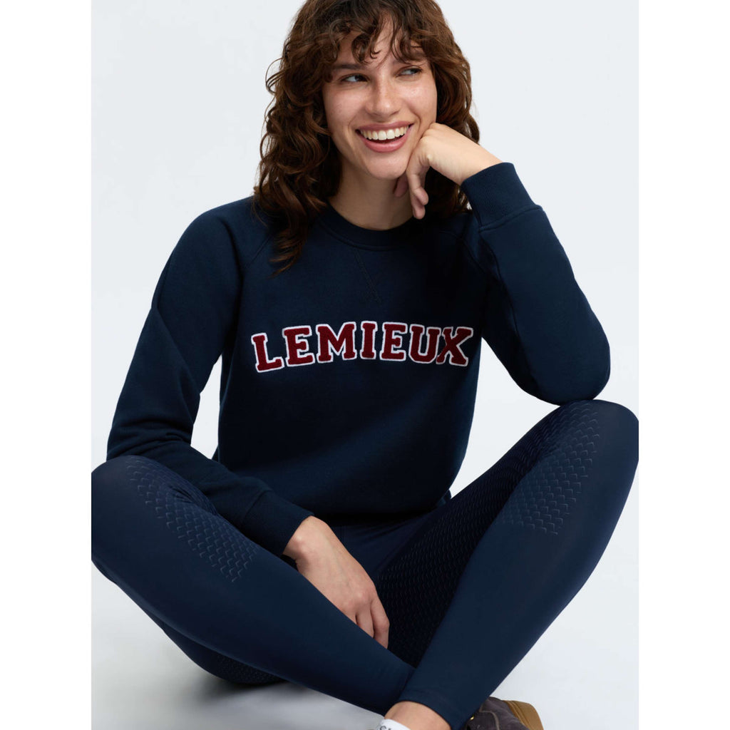 LeMieux Suéter Vida Varsity Crew Neck Navy