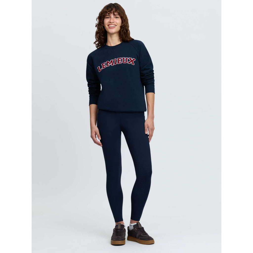 LeMieux Suéter Vida Varsity Crew Neck Navy