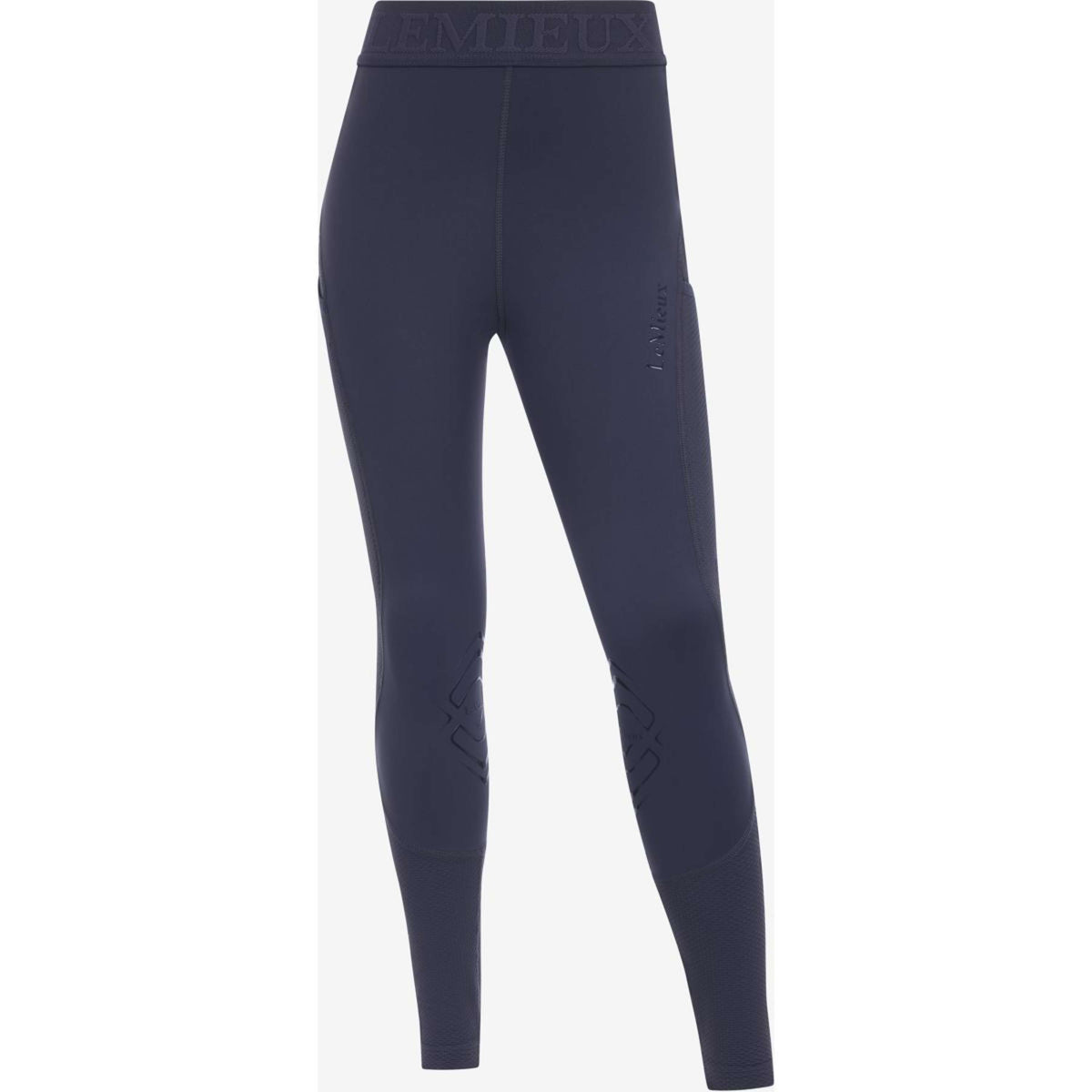 LeMieux Legging de Equitación Lizzie Mesh Niños Azul Crepuscular
