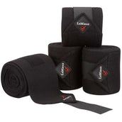 LeMieux Vendajes Luxury Juego de 4 Polo Negro/Negro