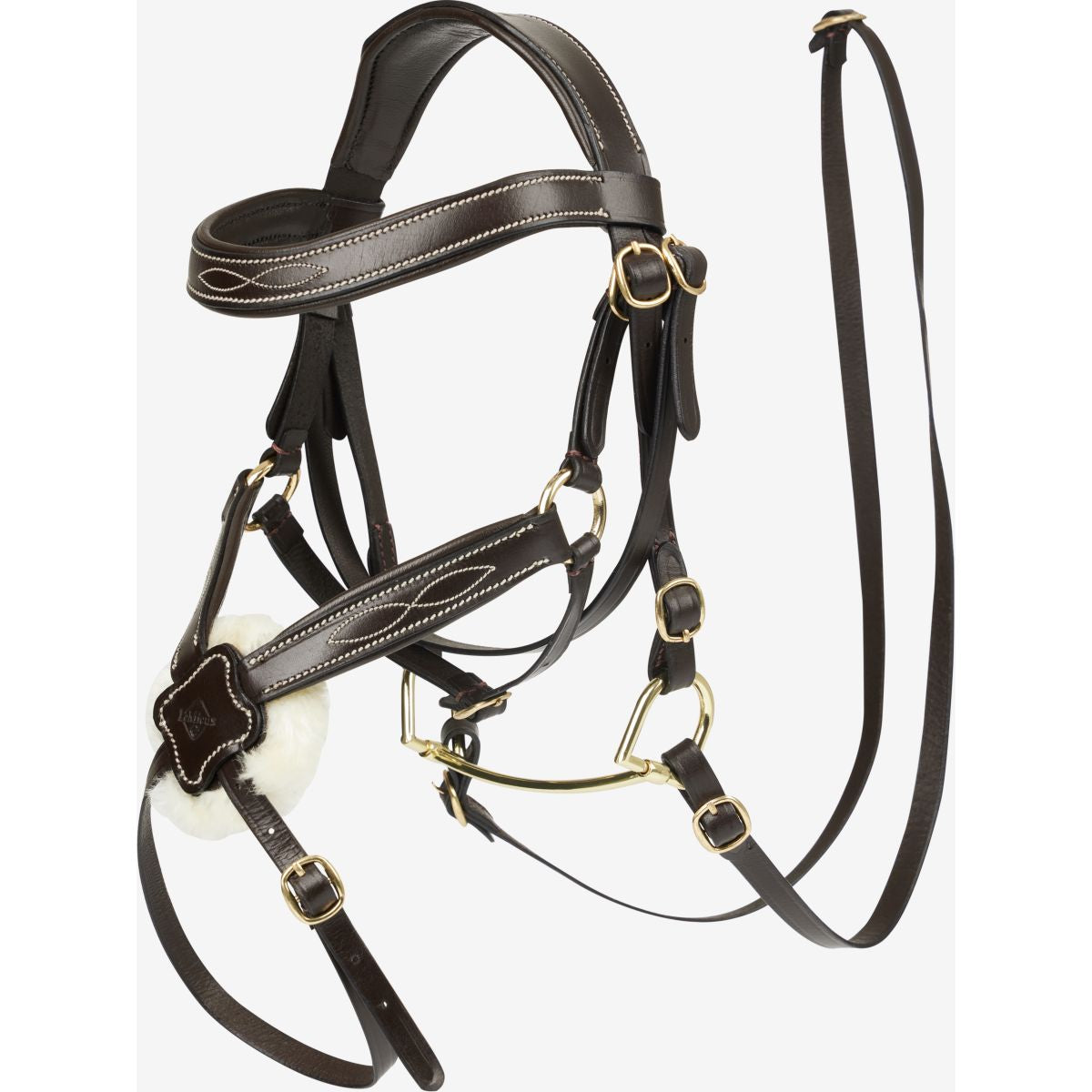 LeMieux Juguetes Paard Brida de resorte Marron