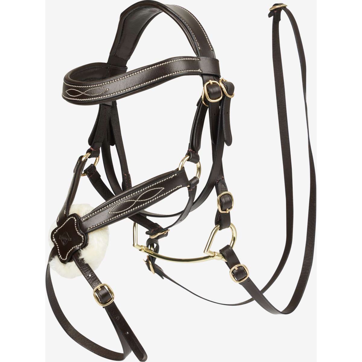 LeMieux Juguetes Paard Brida de resorte Marron