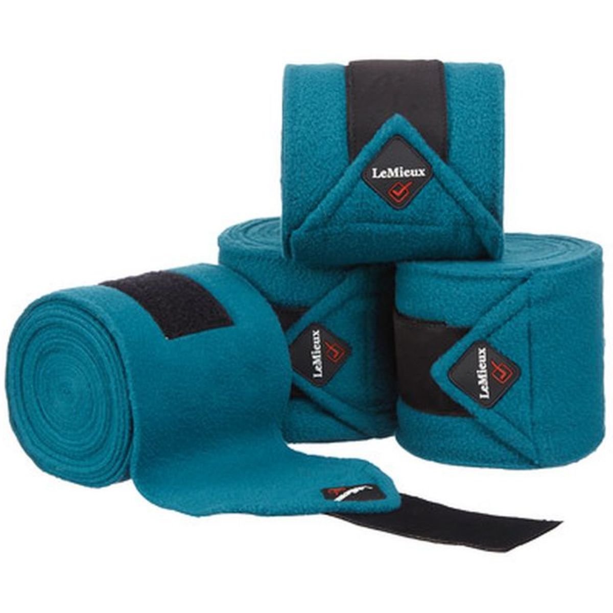 LeMieux Vendajes Luxury Juego de 4 Polo Peacock Verde