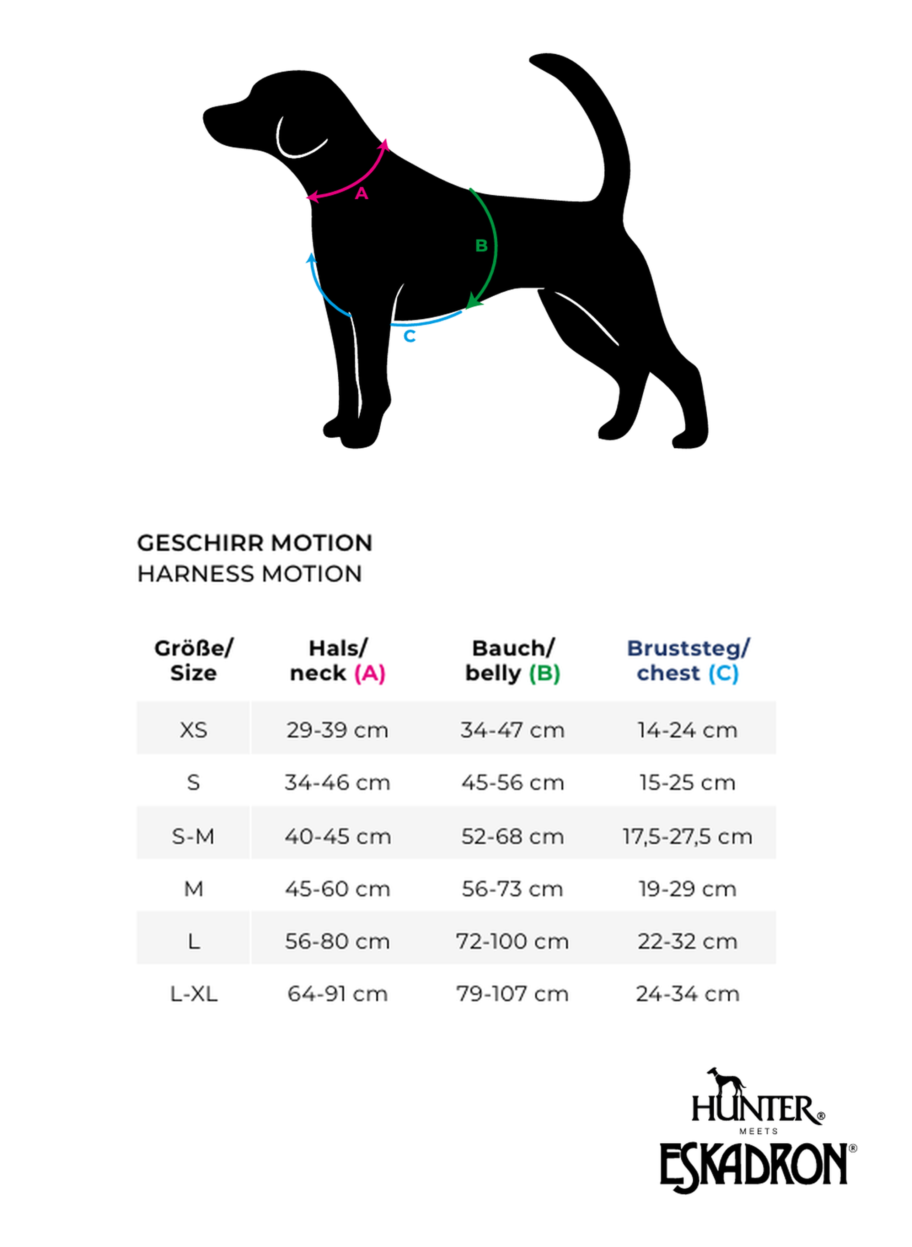 Hunter x Eskadron Arnés para Perro Motion Reflect Antracita