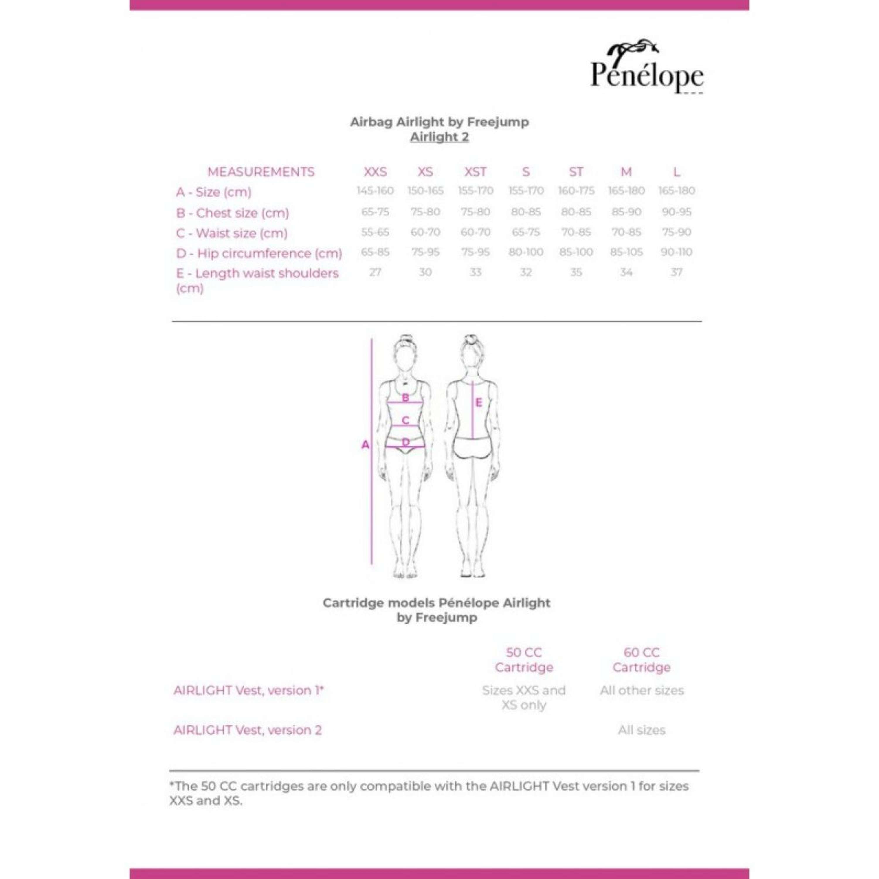 Pénélope Airbag Chaqueta Airlight 2 Negro