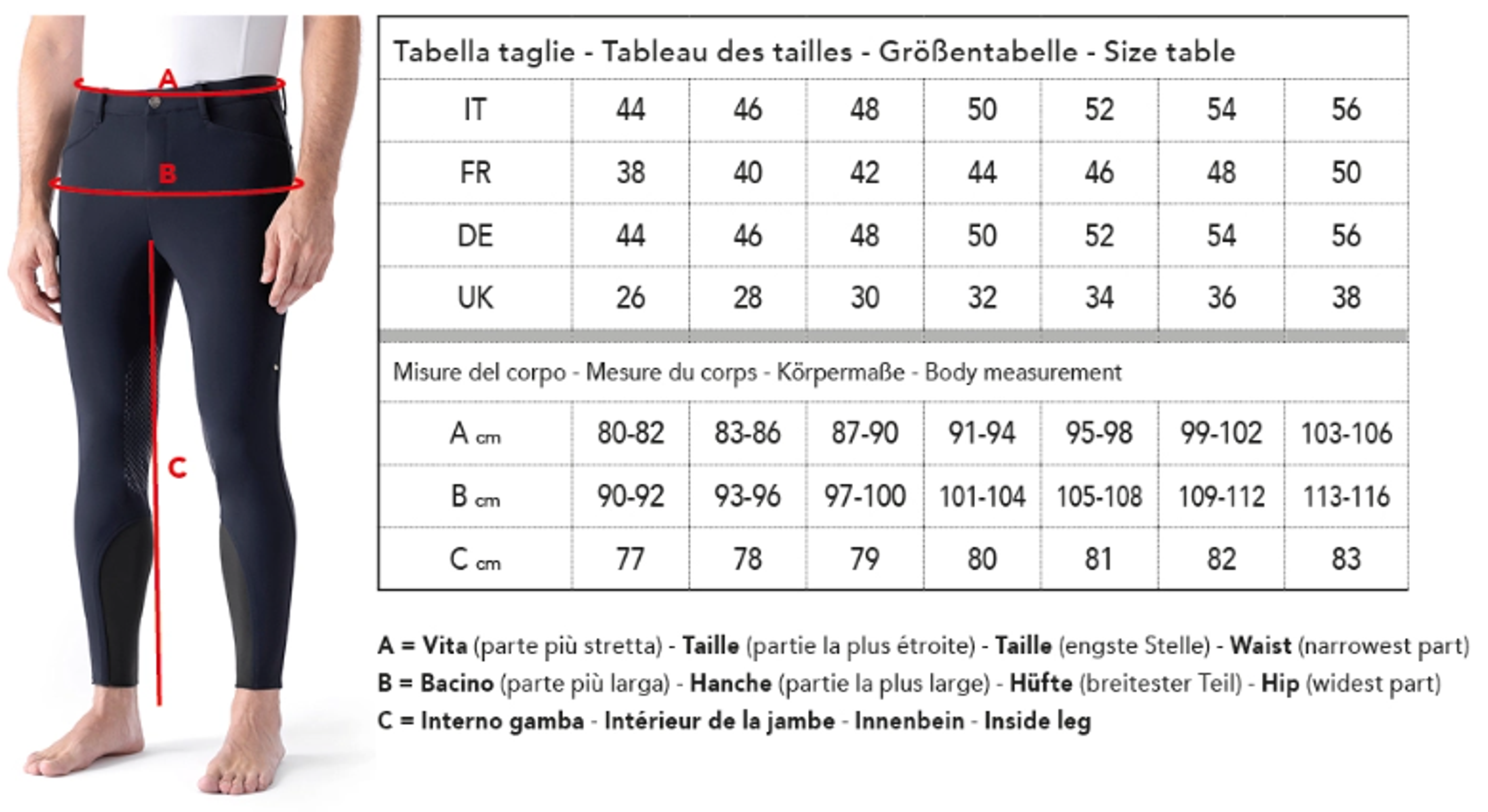 EQODE by Equiline Pantalón de Equitación Davis Azul