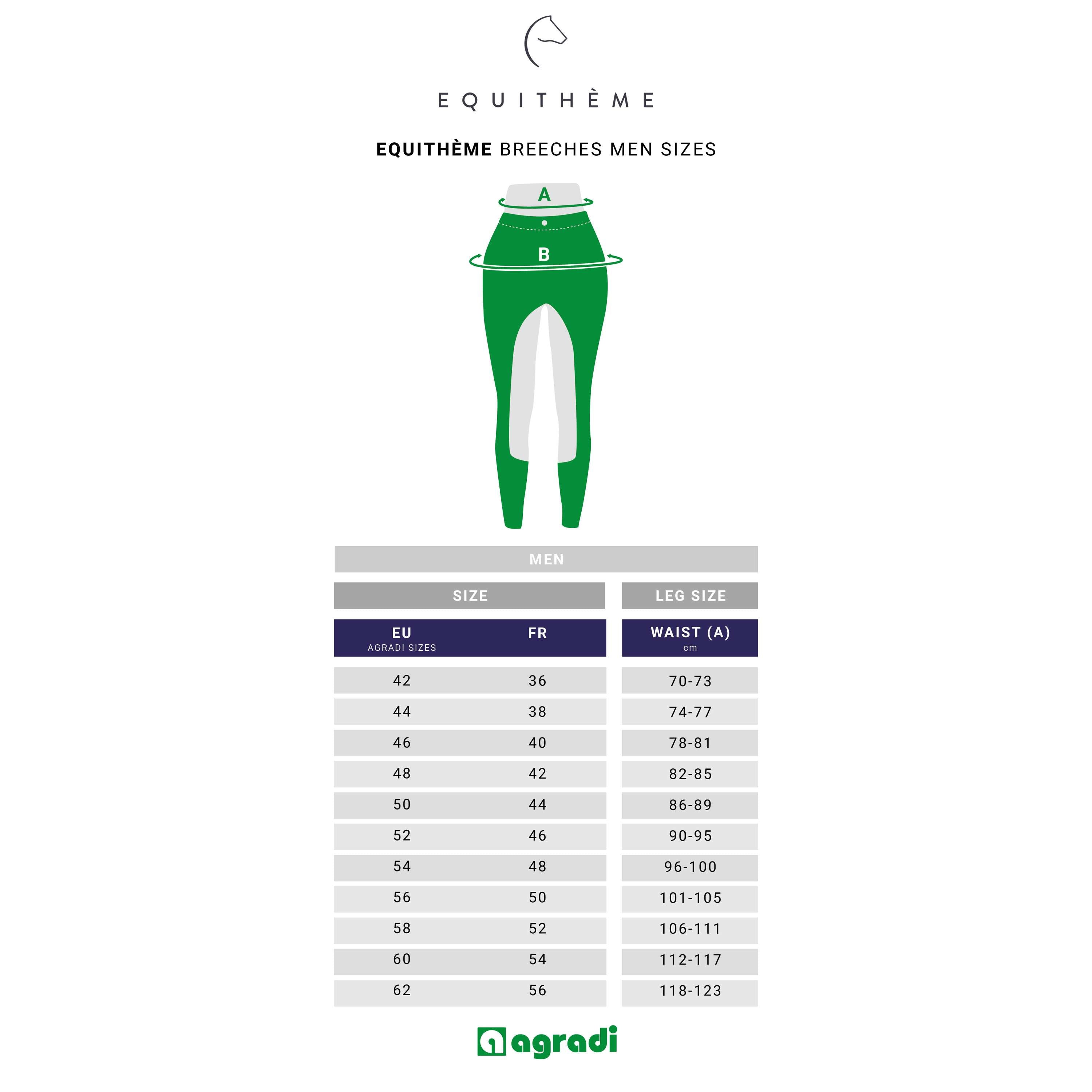 EQUITHÈME Pantalón de Equitación Georg Rodilleras de Silicona Hombre Negro