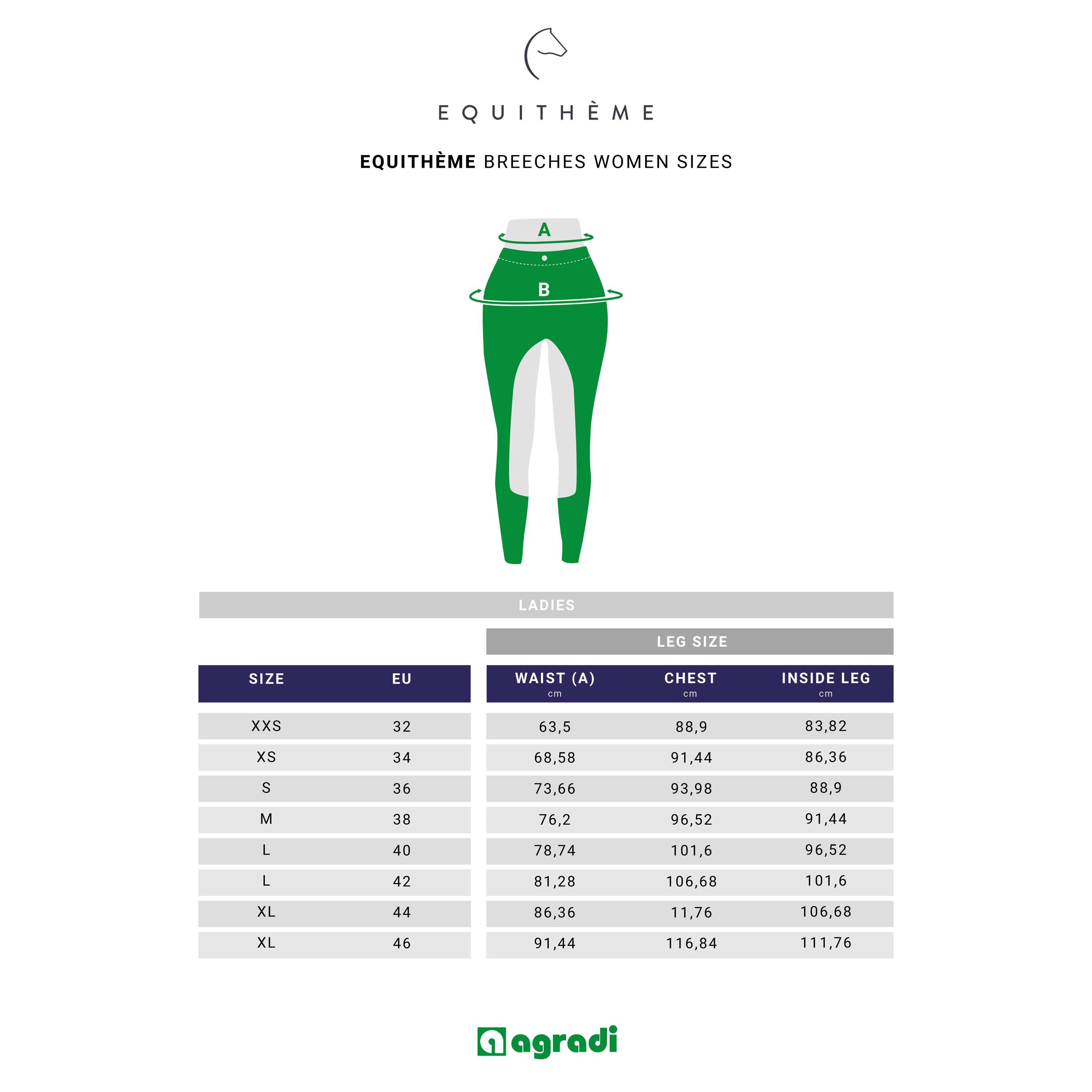 EQUITHÈME Legging de Equitación Brigitte Blanco