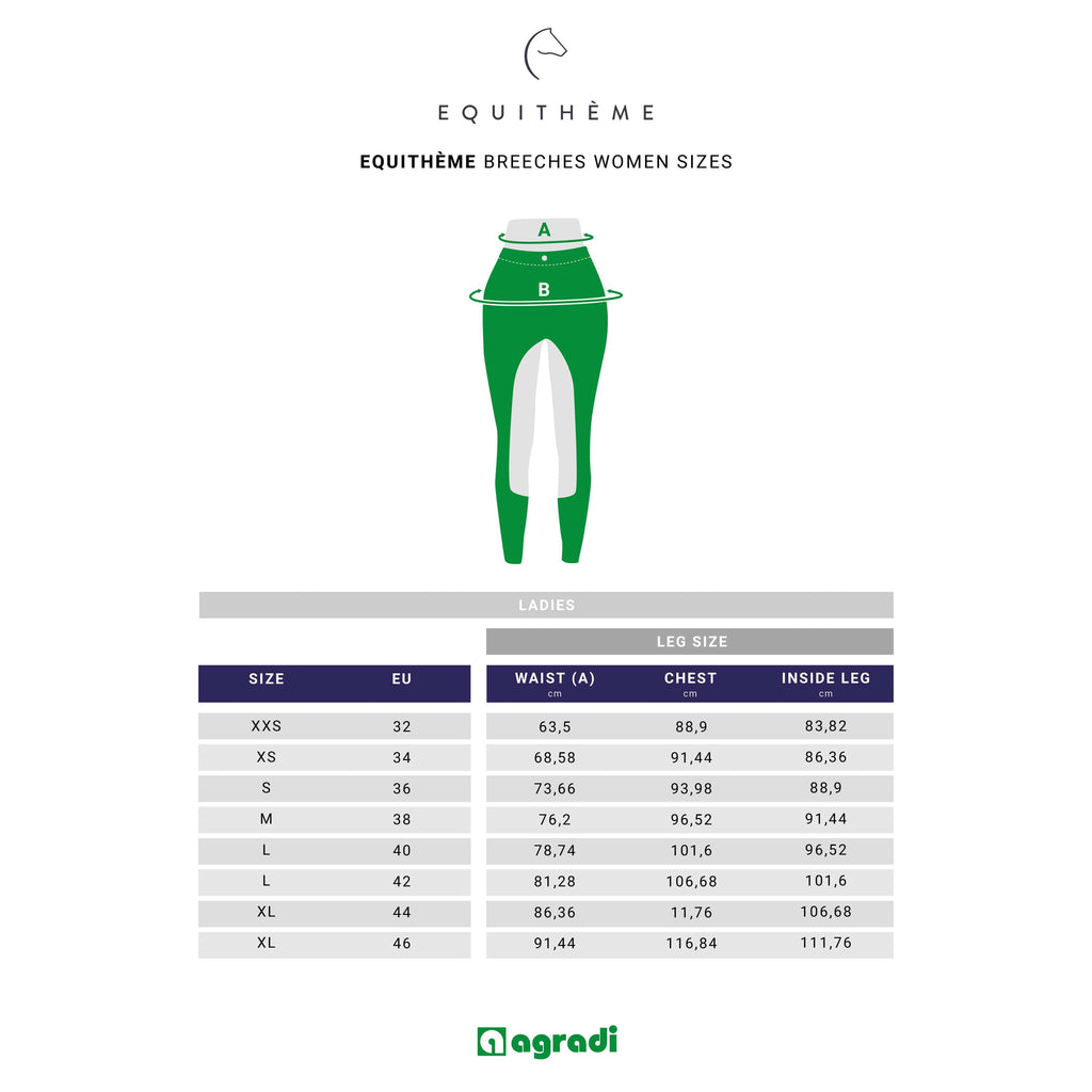 EQUITHÈME Legging de Equitación Brigitte Blanco