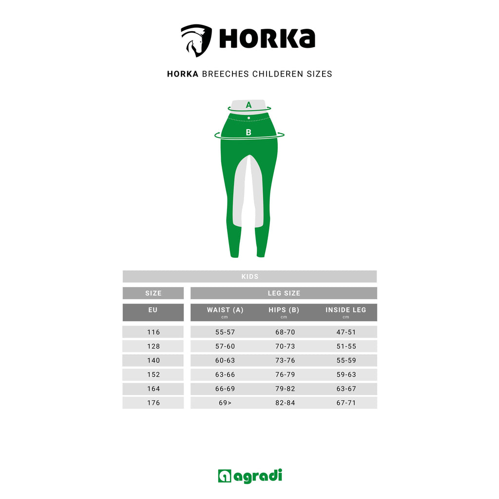 HORKA Junior Pantalones de Montar Negro