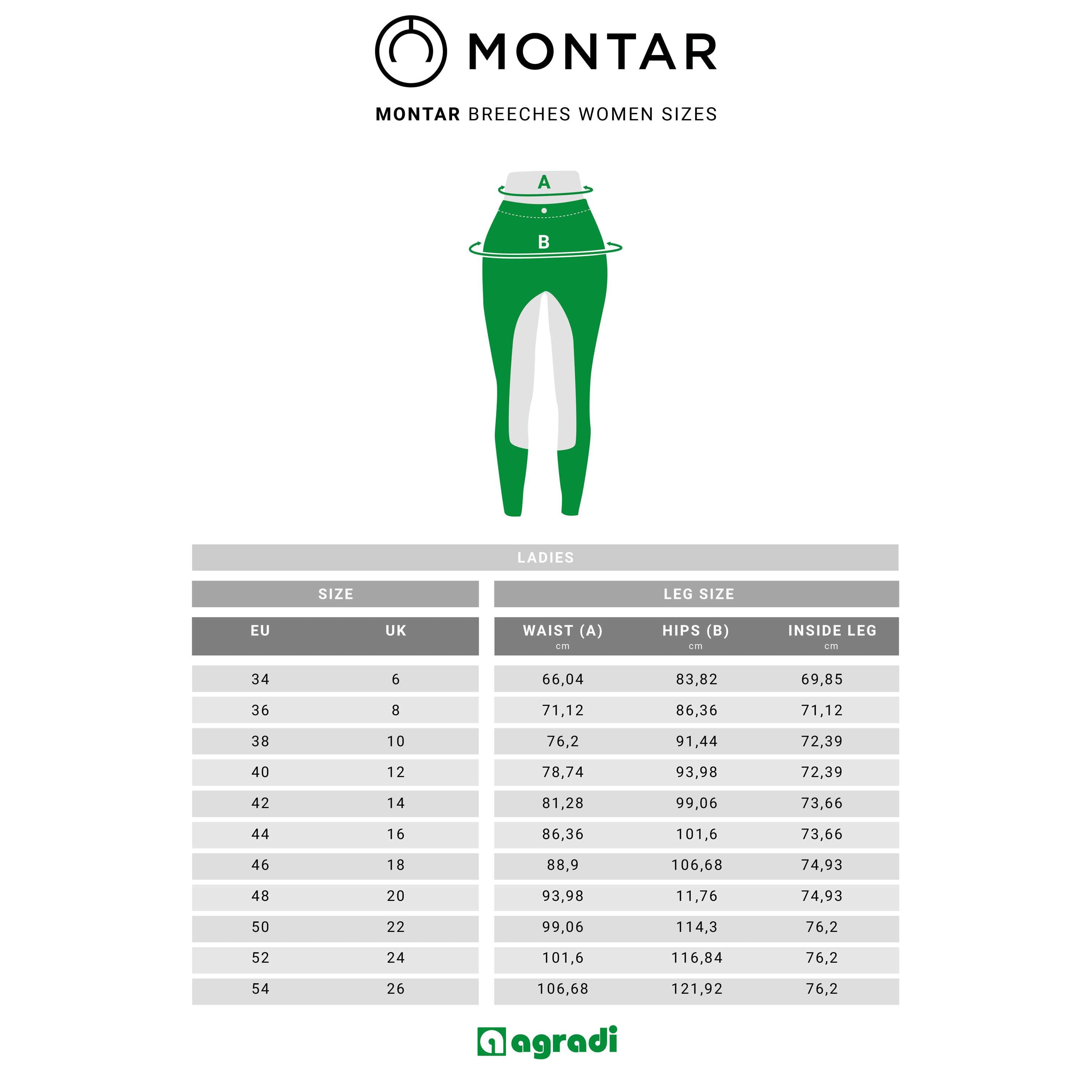 Montar Legging de Equitación Selena Pull On FullGrip Gris