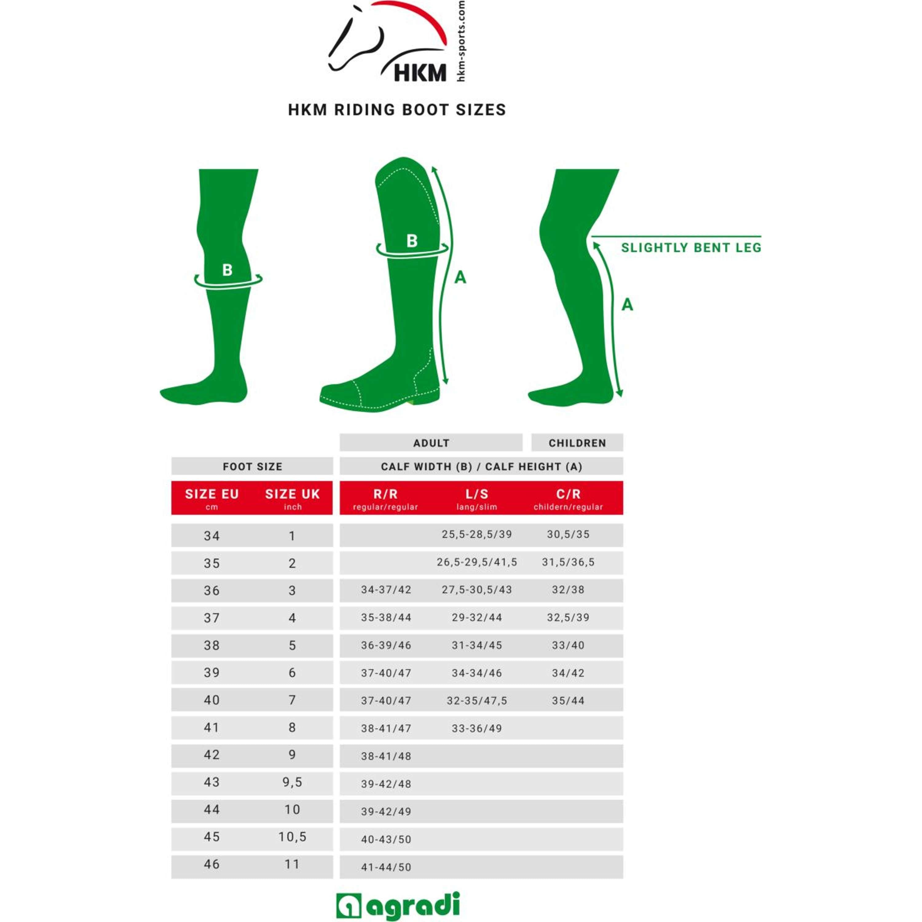 HKM Botas de Equitación Valencia Kids Negro