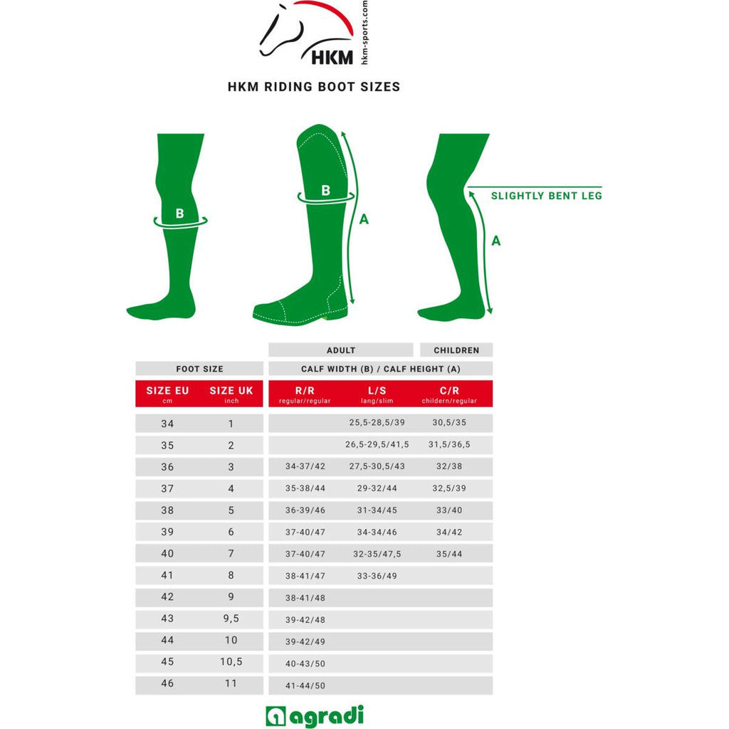 HKM Botas de Equitación Valencia Kids Negro