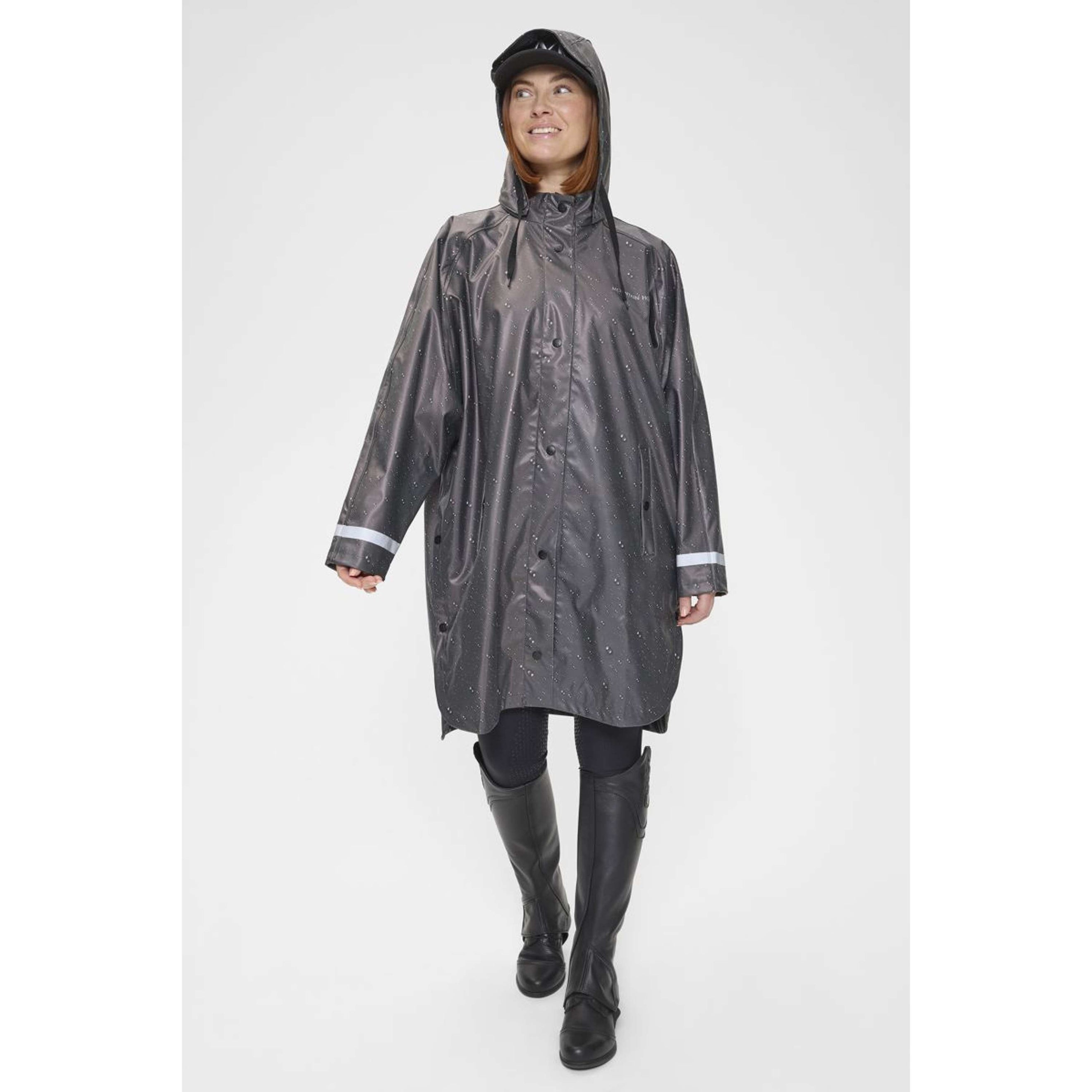 Mountain Horse Poncho de lluvia Drizzle Rain Negro