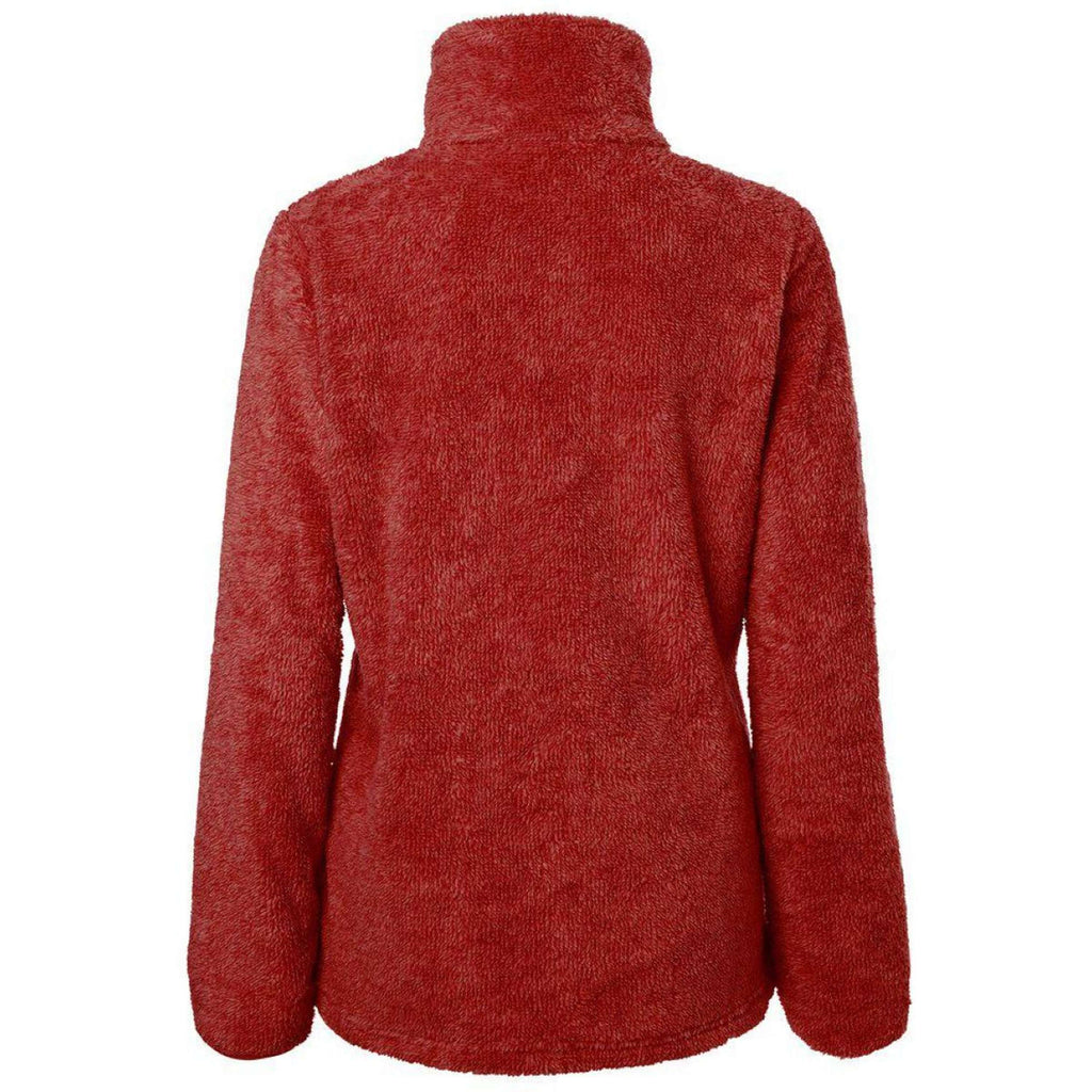 Mountain Horse Sudadera con capucha y cremallera Fuzzy Fleece Rojo
