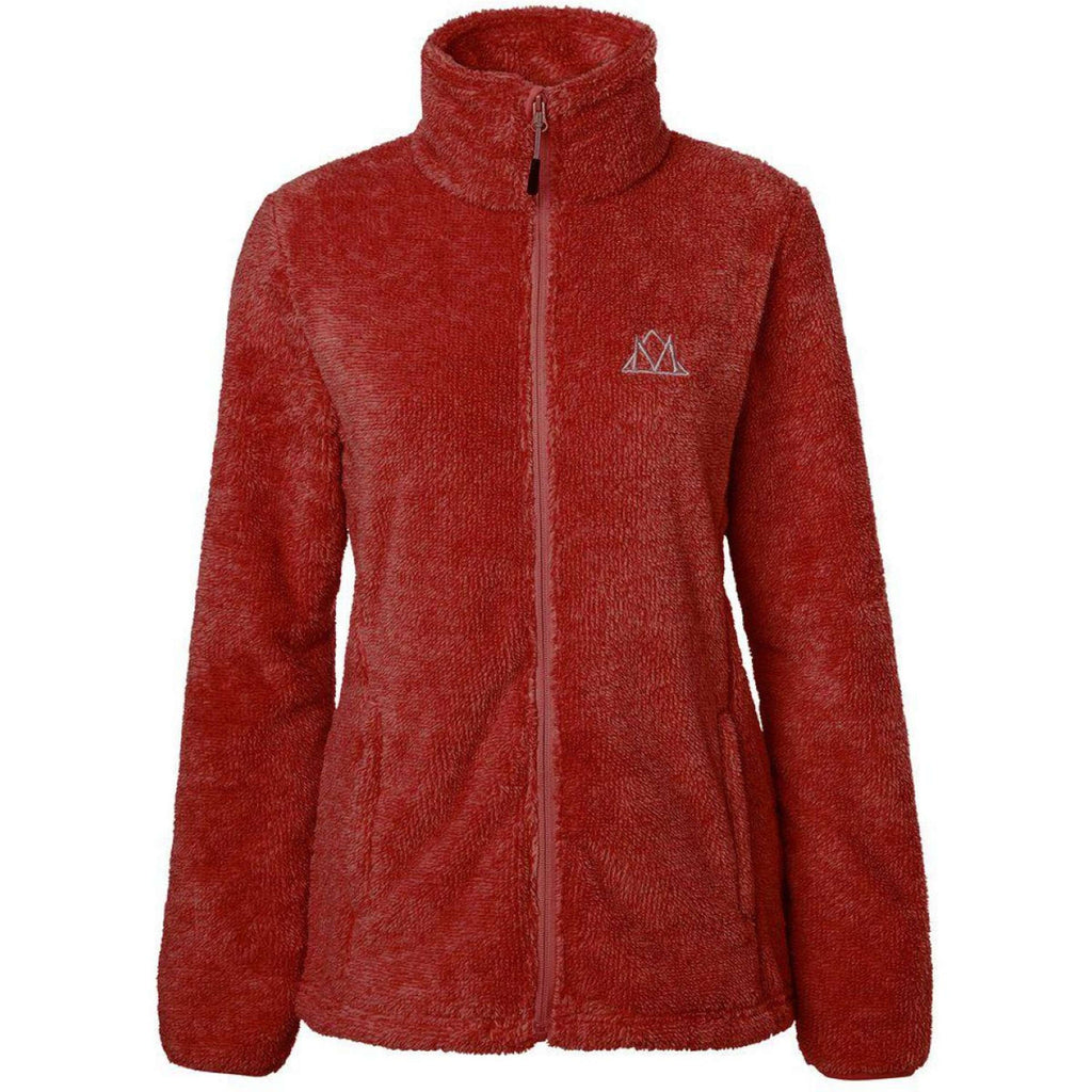 Mountain Horse Sudadera con capucha y cremallera Fuzzy Fleece Rojo
