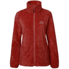 Mountain Horse Sudadera con capucha y cremallera Fuzzy Fleece Rojo