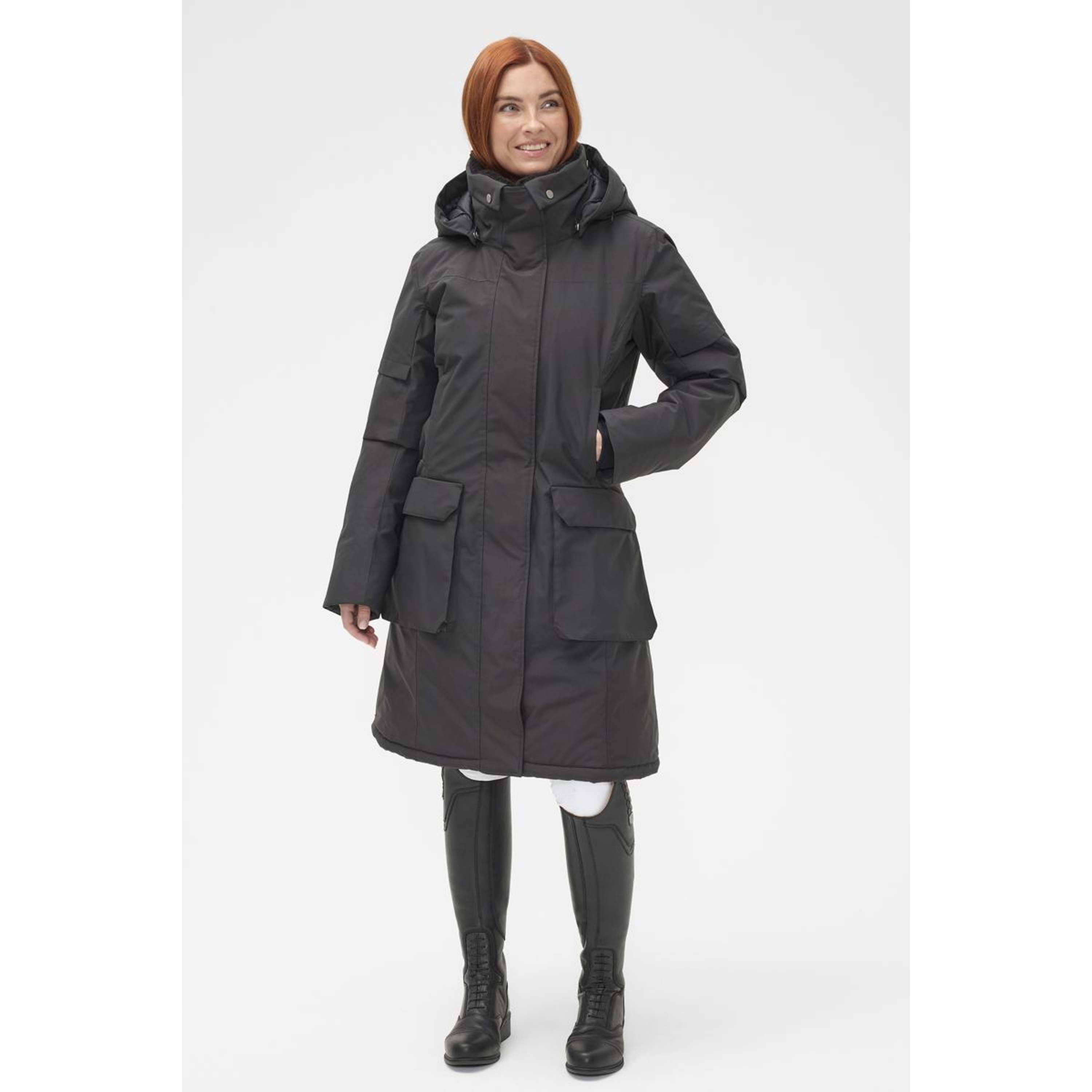 Mountain Horse Abrigo Largo Saga Onyx Black