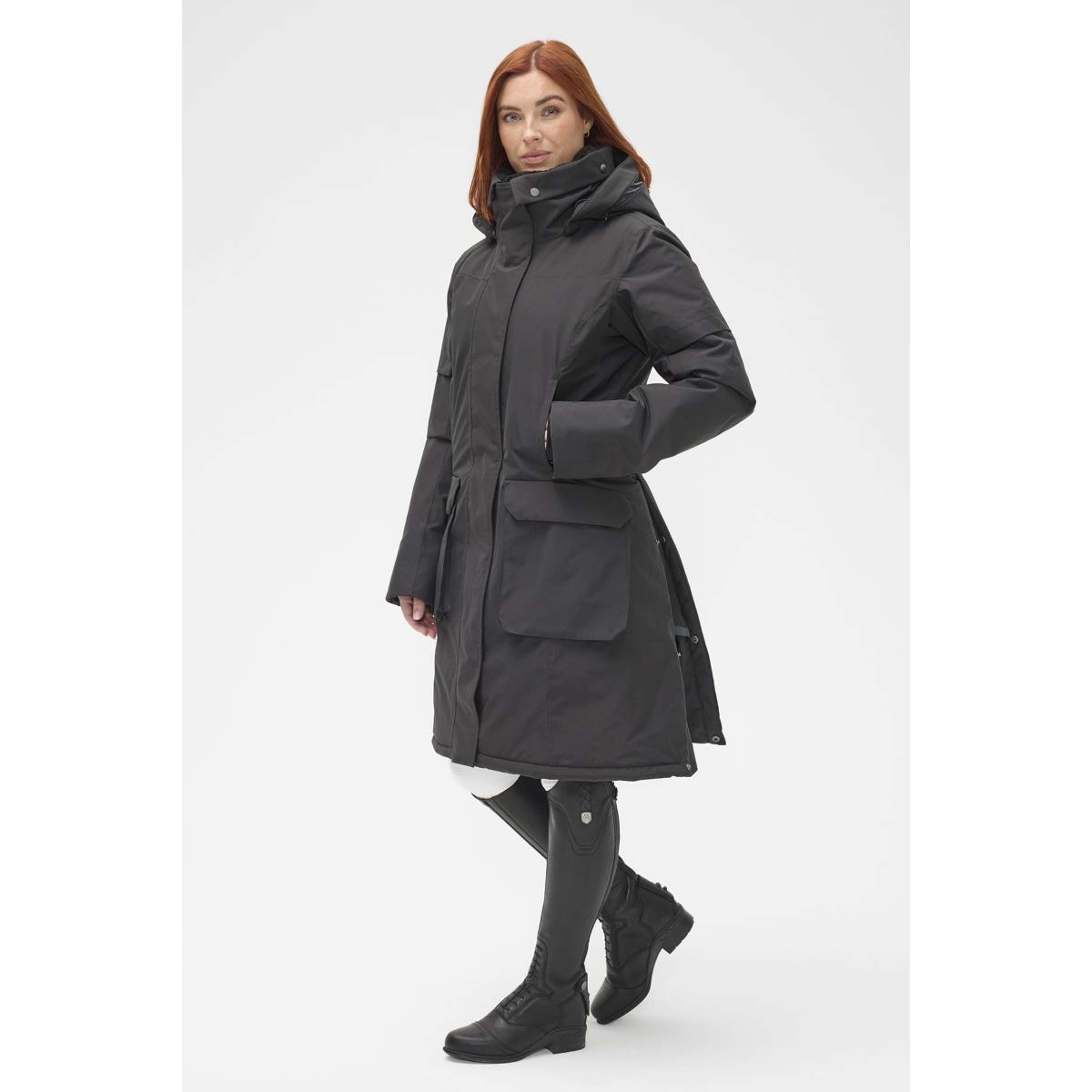 Mountain Horse Abrigo Largo Saga Onyx Black
