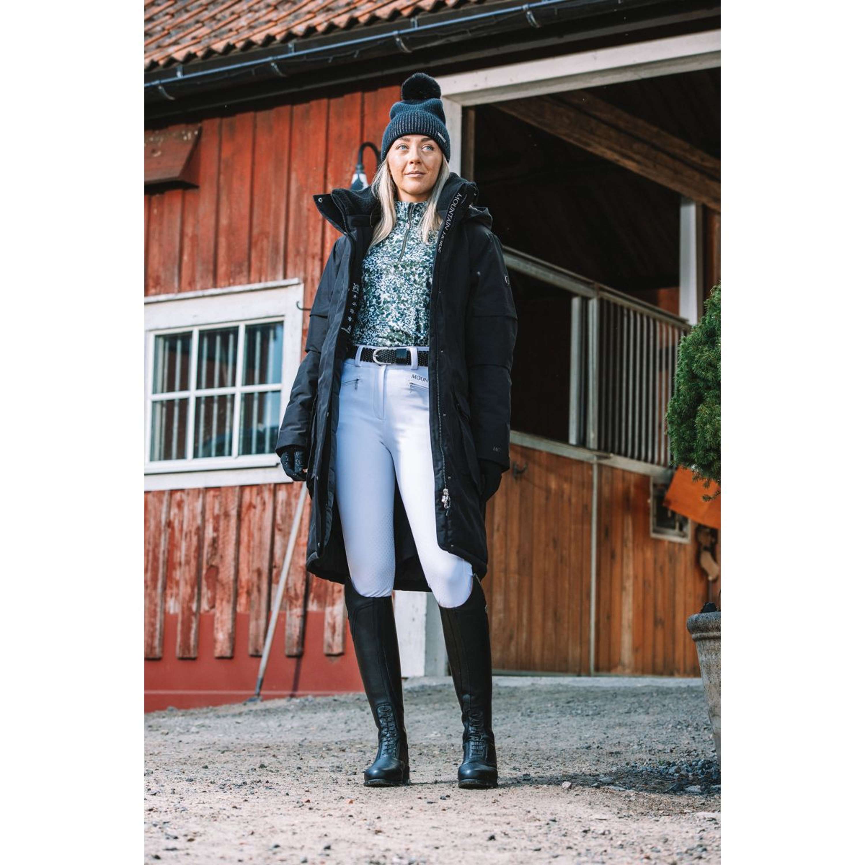 Mountain Horse Abrigo Largo Saga Onyx Black