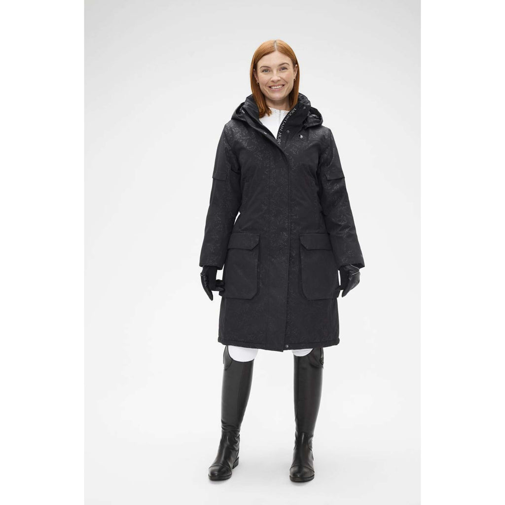 Mountain Horse Abrigo Largo Saga Black Leaf