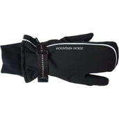 Mountain Horse Guantes de Equitación Triplex Jr Negro II
